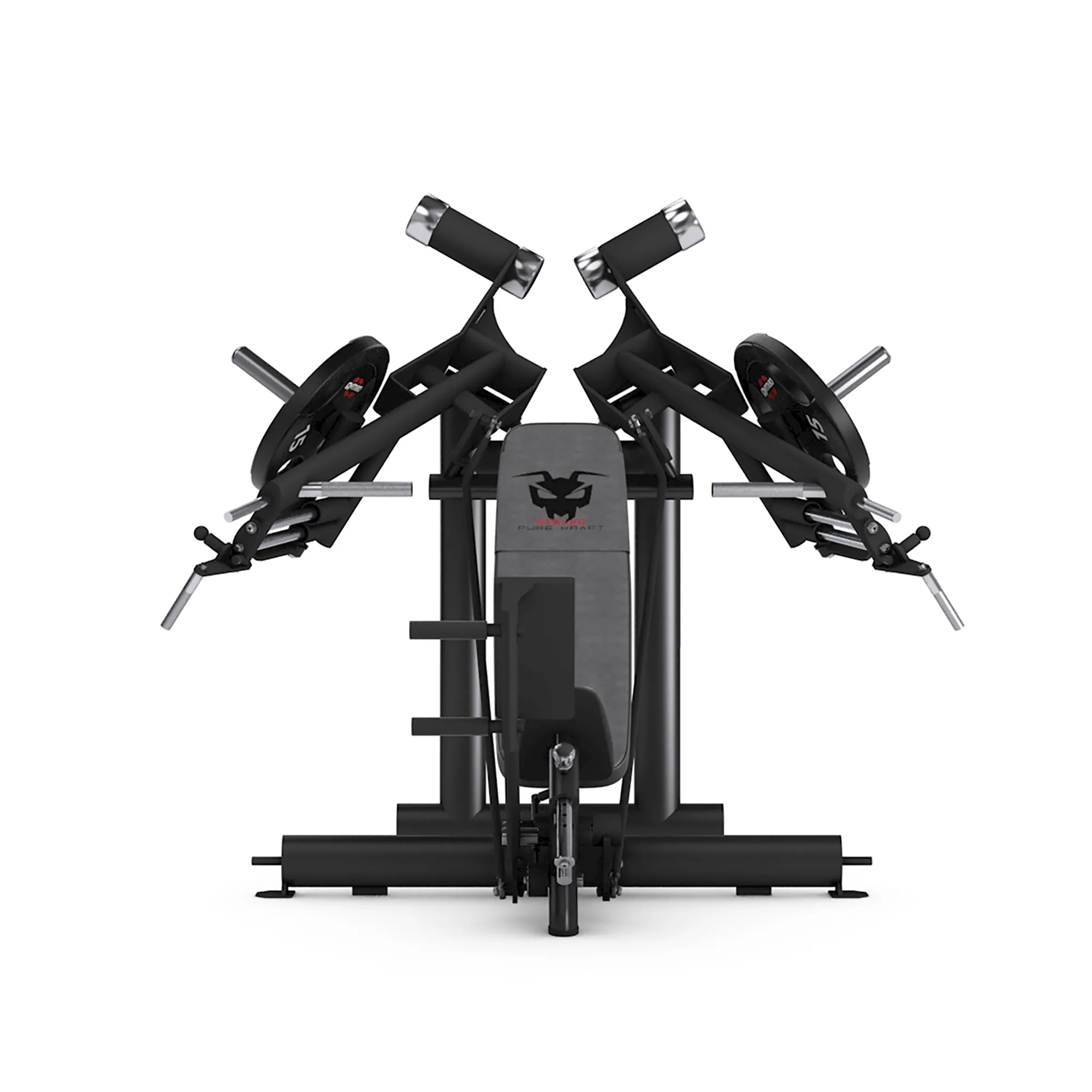 Prøv gym80 Pure Kraft Strong Incline Chest Press Dual i vores showroom