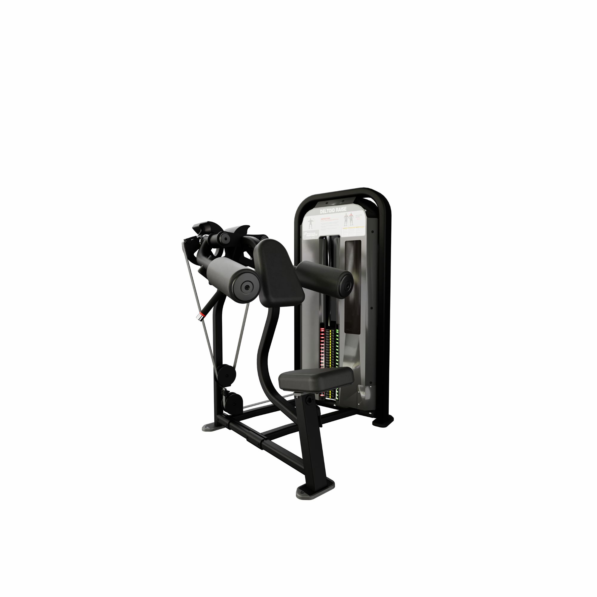 Nautilus Impact Deltoid Raise skuldermaskine 65 kg vægtmagasin 130x117x152 cm Nautilus Impact Deltoid Raise skuldermaskine 65 kg vægtmagasin 130x117x152 cm