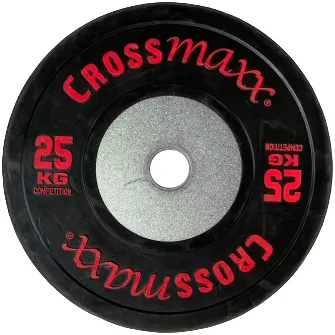 Brug Crossmaxx Competition Bumper Plate 25 kg Black til en forbedret oplevelse