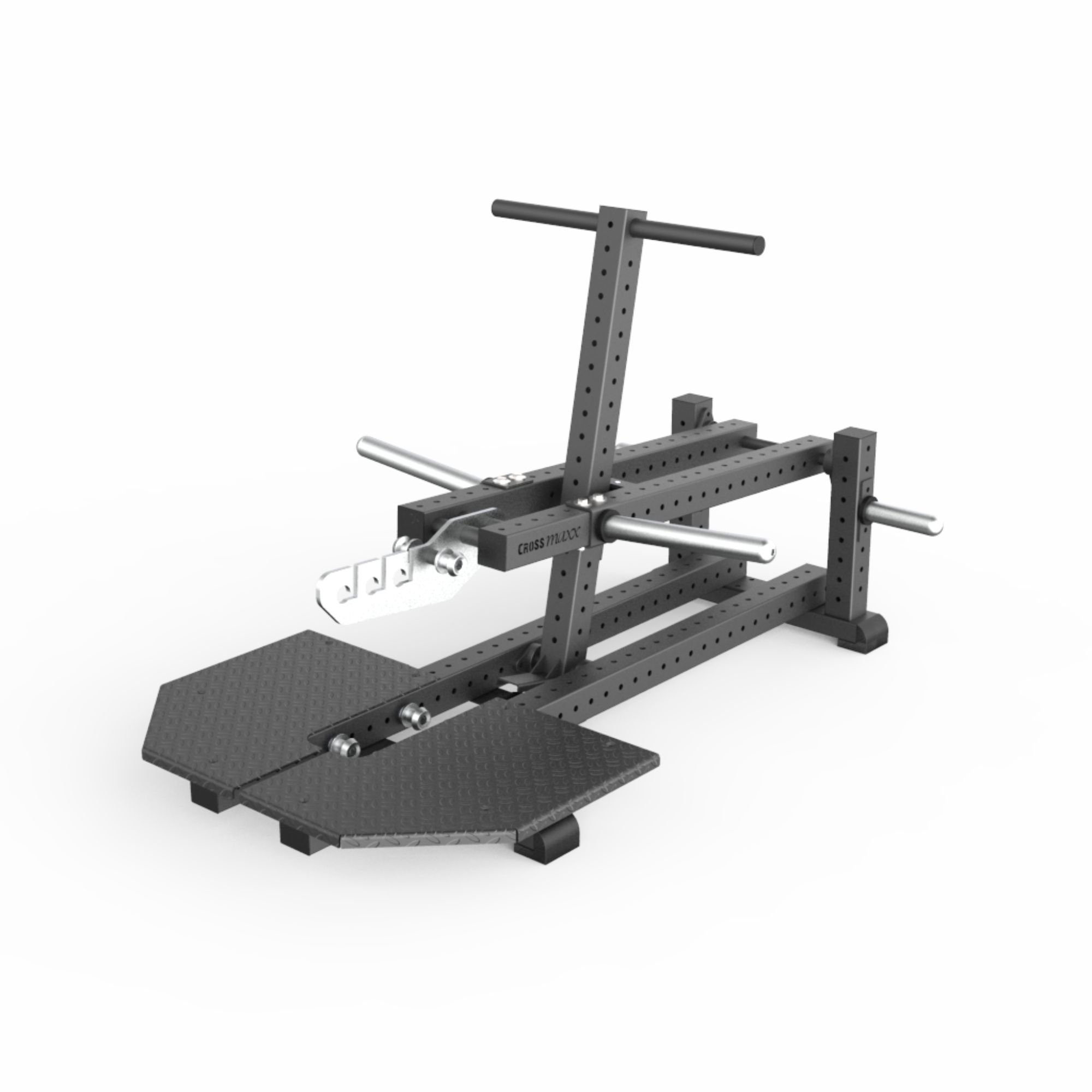 Crossmaxx Belt Squat plate loaded maskine 300 kg kapacitet med band pegs til effektiv og skånsom benstyrke i center, performance gym og rehab Crossmaxx Belt Squat plate loaded maskine 300 kg kapacitet med band pegs til effektiv og skånsom benstyrke i center, performance gym og rehab