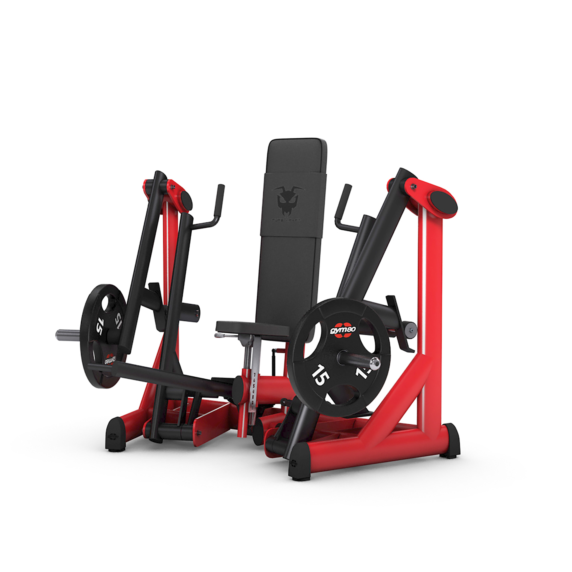 Brug gym80 Pure Kraft Dual Seated Chest Press til en forbedret oplevelse