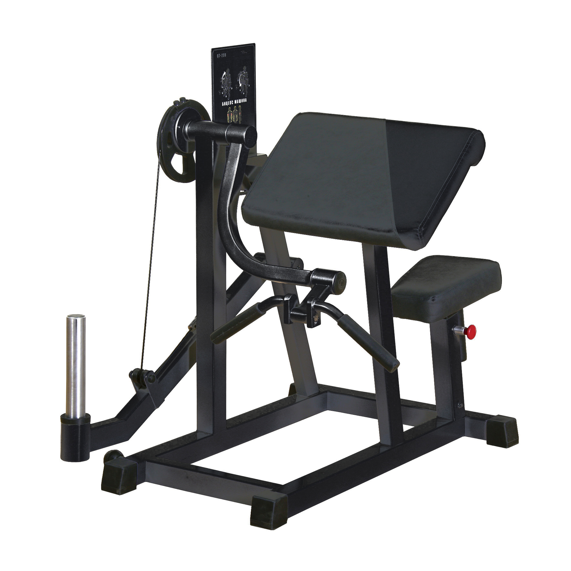 Inter Atletika Biceps Machine Black bicepsmaskine sort 106x86x104 cm 125 kg Inter Atletika Biceps Machine Black bicepsmaskine sort 106x86x104 cm 125 kg