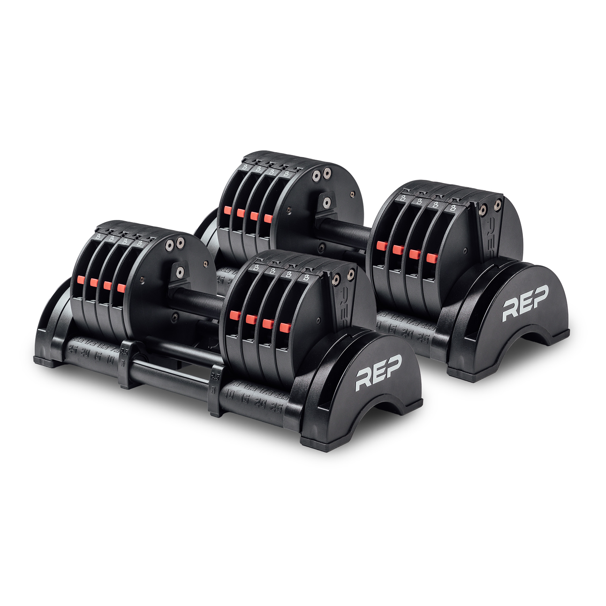 REP Fitness QuickDraw Adjustable Dumbbell - 25 kg (Sett)