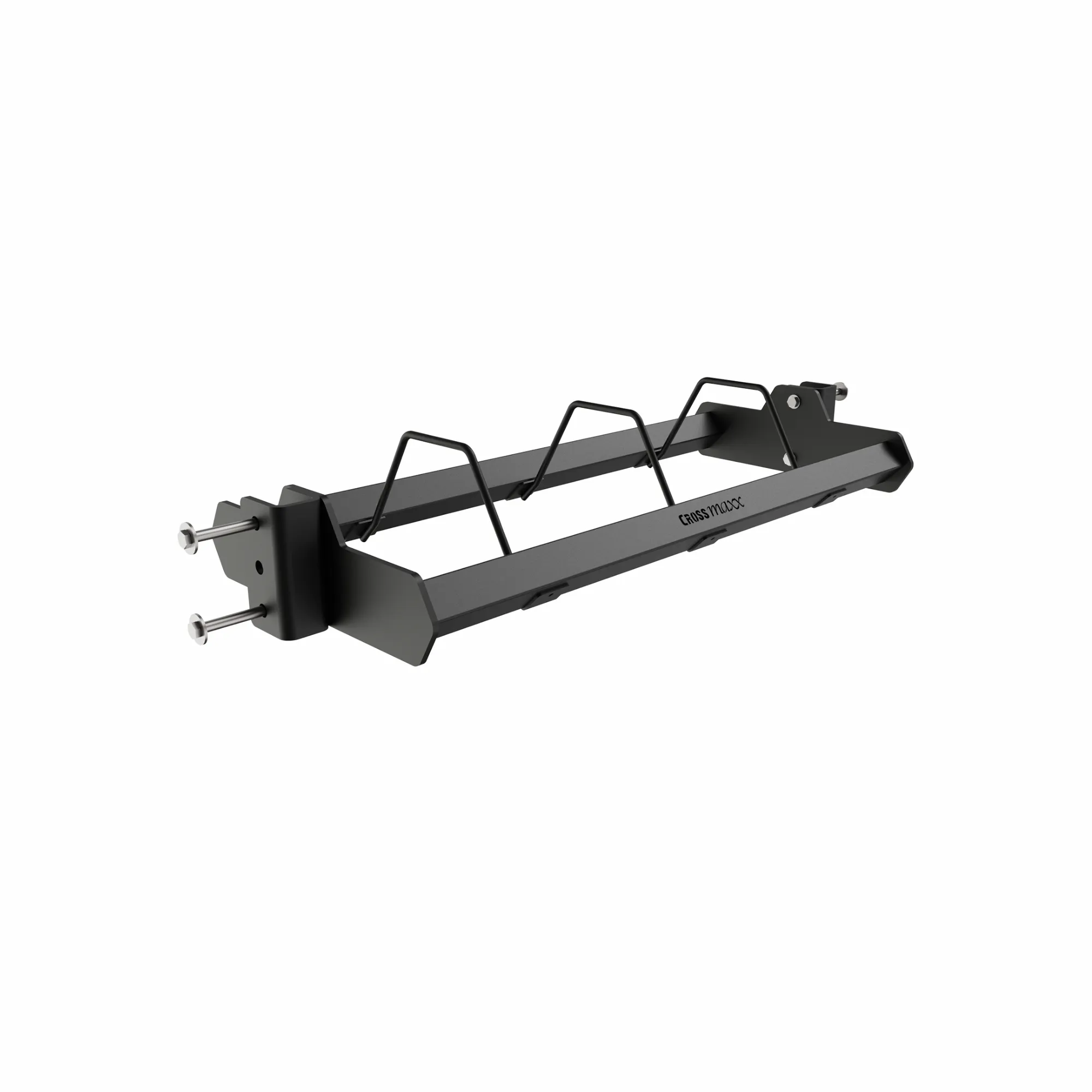 Crossmaxx XL Plate Shelf 110 cm. Opbevaring bumper plates. 3 mm tyk stål. Lodret stativ. Mat sort. Crossmaxx XL Plate Shelf 110 cm. Opbevaring bumper plates. 3 mm tyk stål. Lodret stativ. Mat sort.