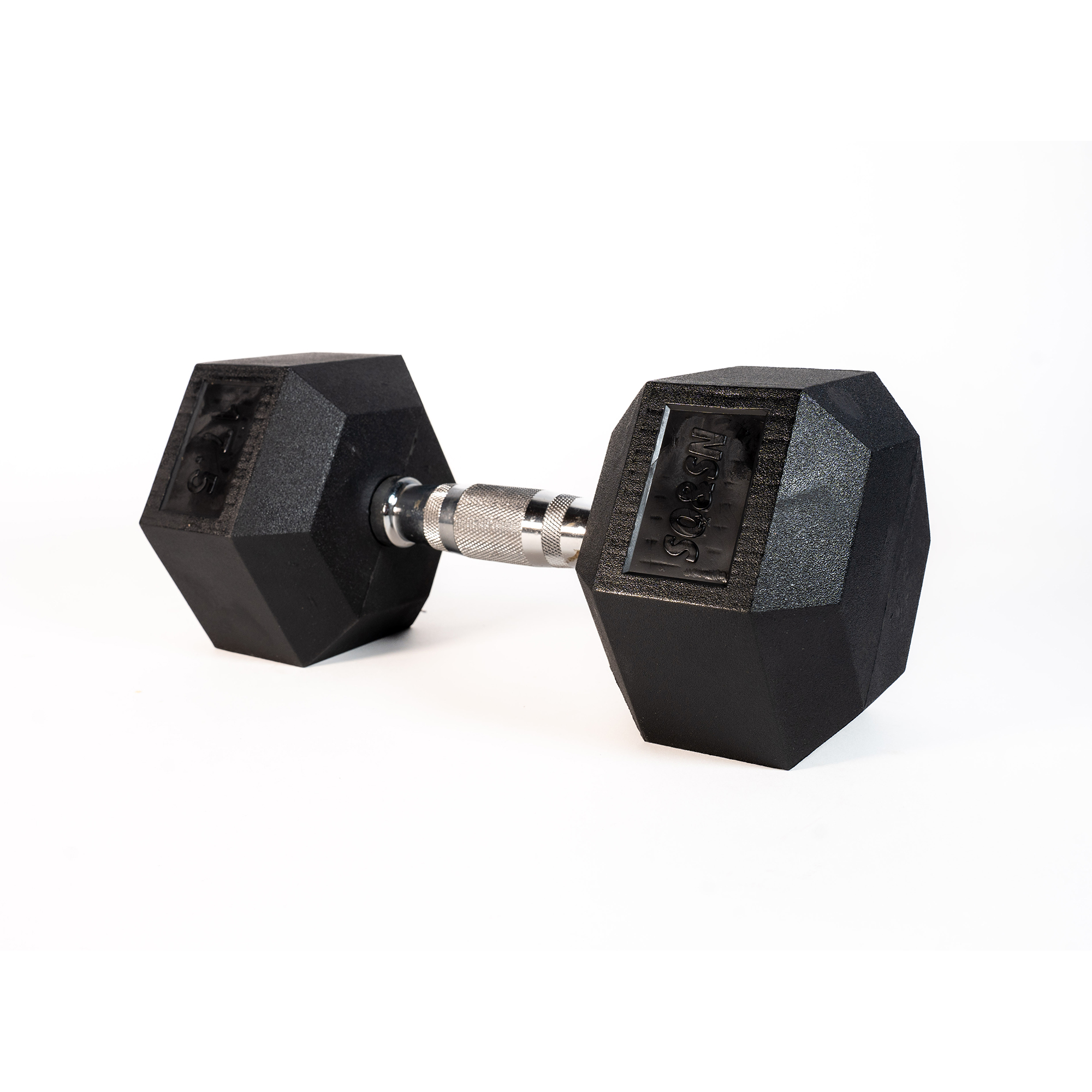 Brug SQ&SN Hexagon Håndvægt (17,5 kg) med forkromet greb. Udstyr til crossfit træning, styrketræning og funktionel træning til en forbedret oplevelse