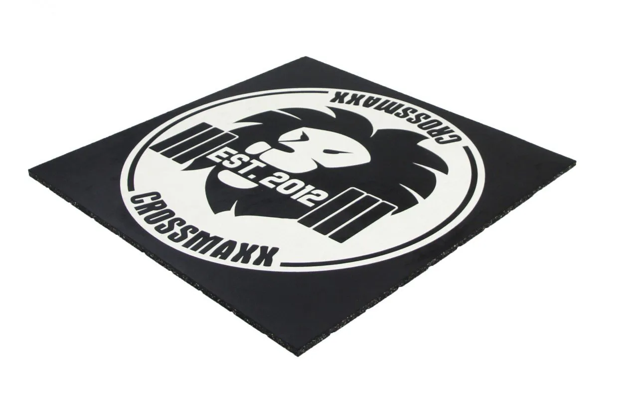 Brug Crossmaxx Premium Gummiflise Med Logo 100 x 100 x 2 cm til en forbedret oplevelse