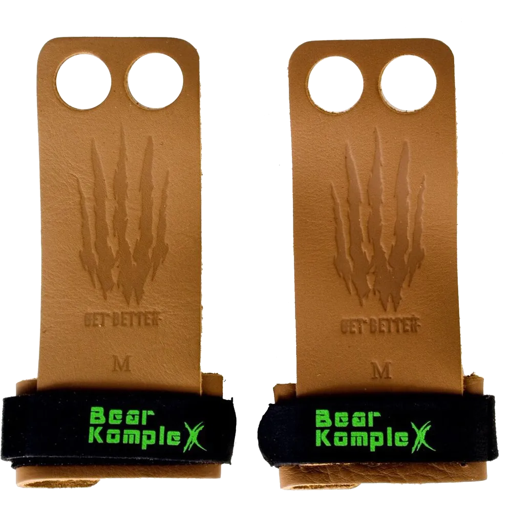 Bear KompleX Læder Grips Tan - 2 Hole str. S