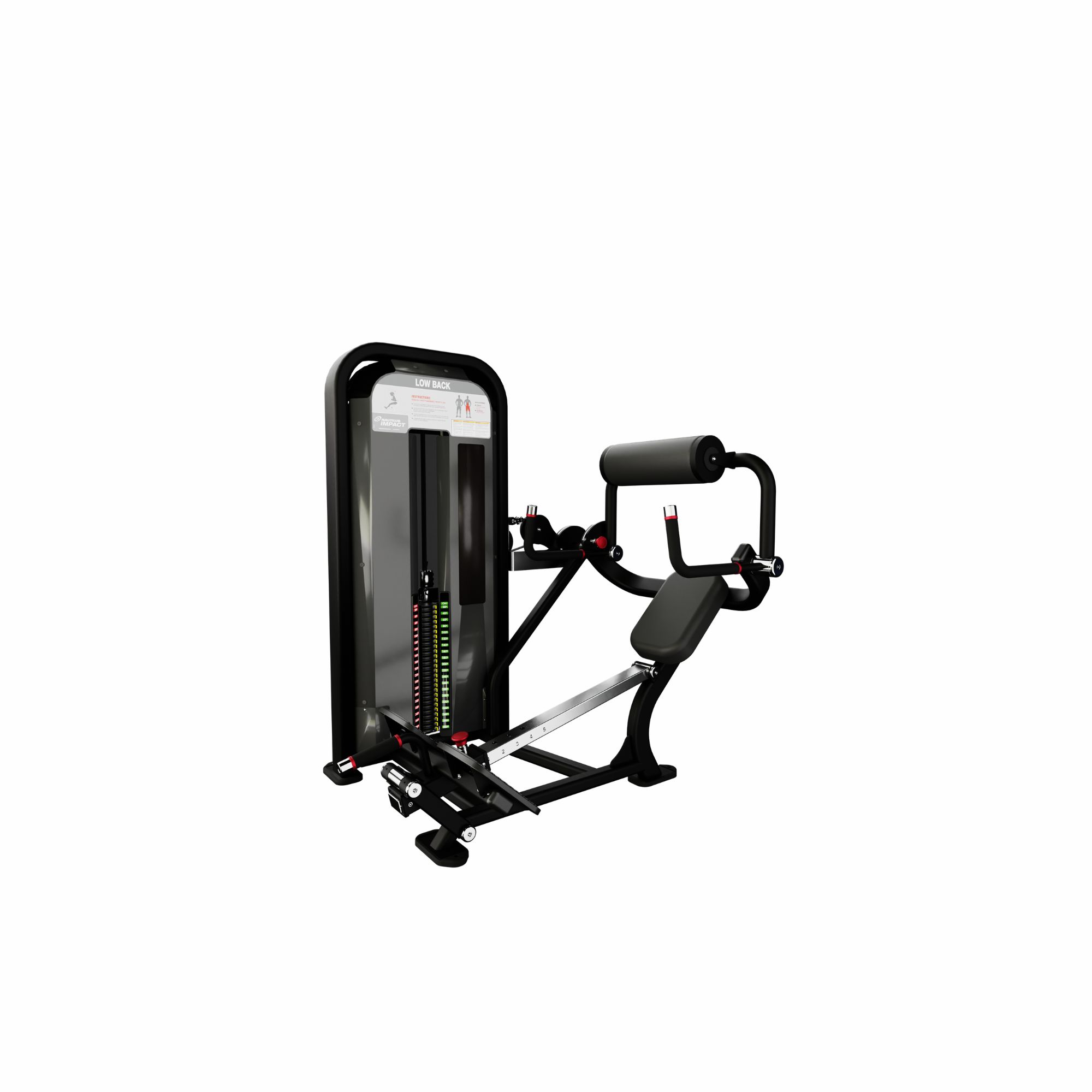 Nautilus Impact Low Back rygmaskine 130 kg vægtmagasin sort 135x117x152 cm Nautilus Impact Low Back rygmaskine 130 kg vægtmagasin sort 135x117x152 cm