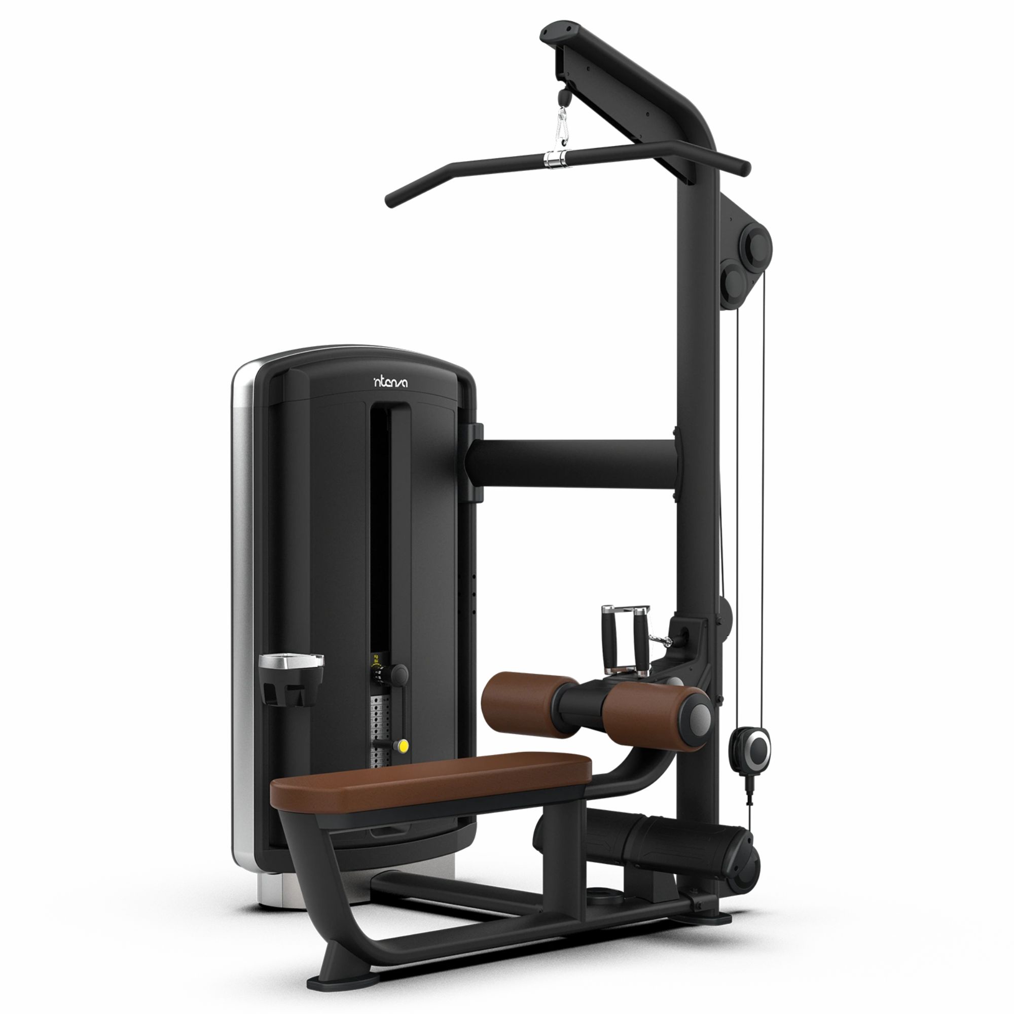 Intenza Dezign Dual Lat Pulldown / Seated Row rygmaskine til professionel styrketræning Intenza Dezign Dual Lat Pulldown / Seated Row rygmaskine til professionel styrketræning