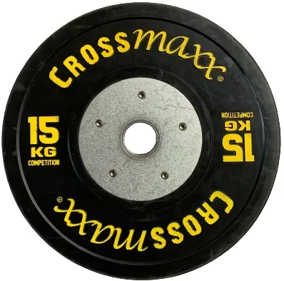 Crossmaxx Competition Bumper Plate 15 kg Black