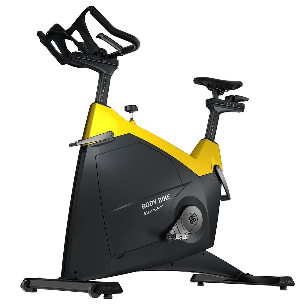 Brug Body Bike Smart+ i gul - motionscykel i høj kvalitet. Spinningcykel til både professionel og hjemme brug til en forbedret oplevelse