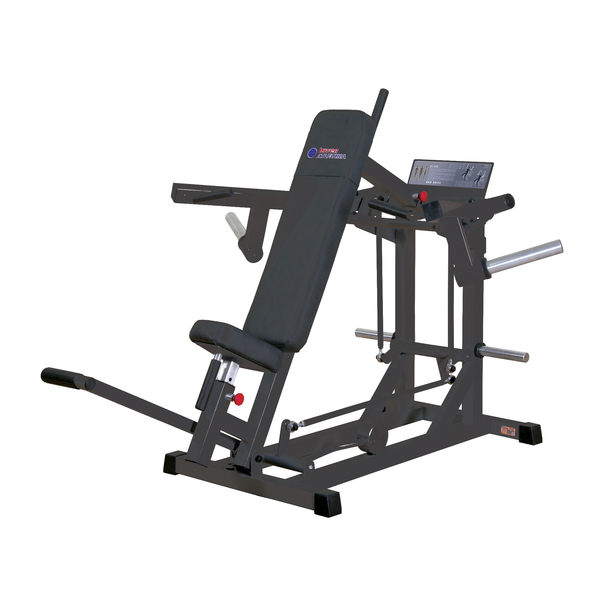 Inter Atletika Shoulder Press Black skulderpresmaskine sort 190x169x136 cm Inter Atletika Shoulder Press Black skulderpresmaskine sort 190x169x136 cm