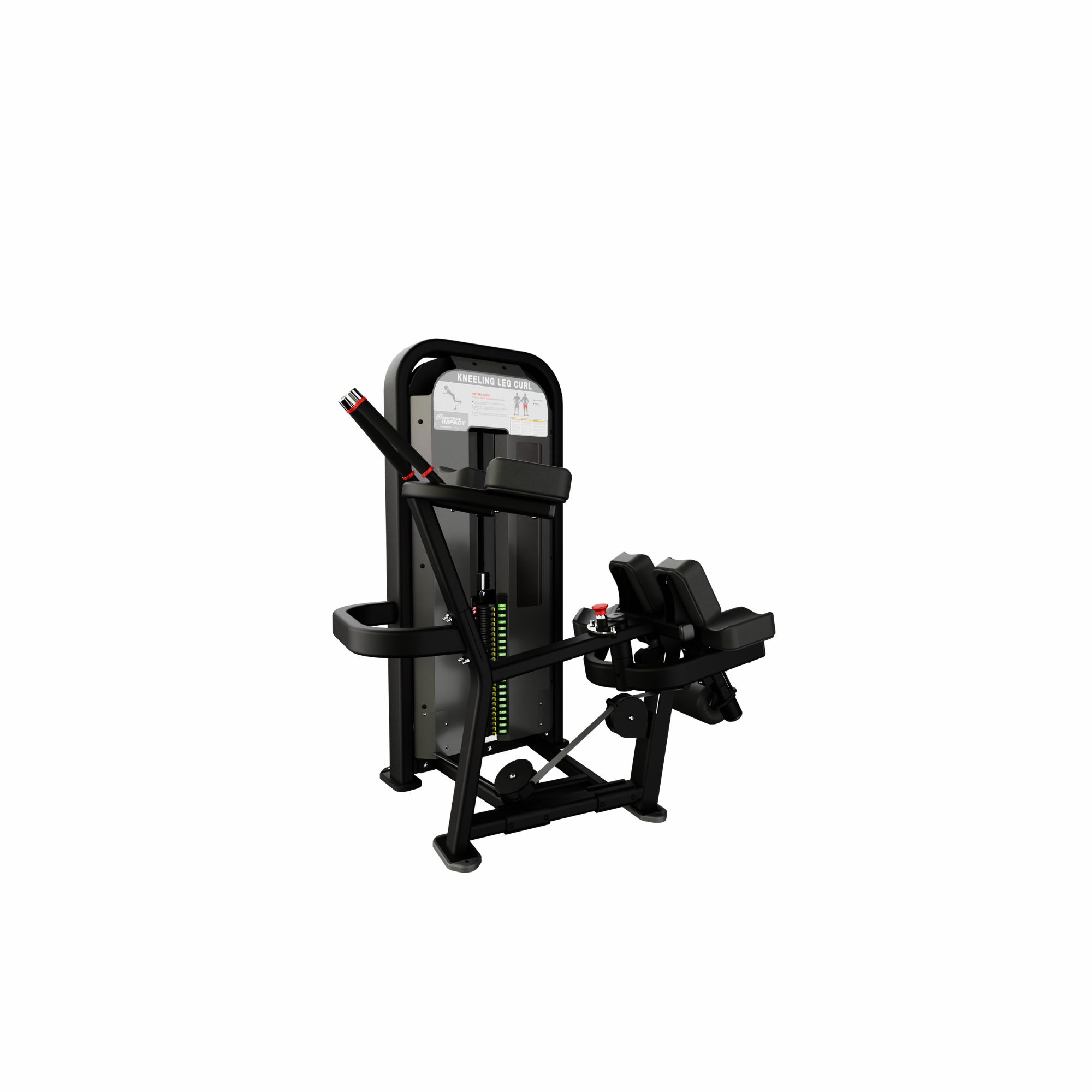 Nautilus Impact Kneeling Leg Curl baglårsmaskine med 65 kg vægtstak Nautilus Impact Kneeling Leg Curl baglårsmaskine med 65 kg vægtstak
