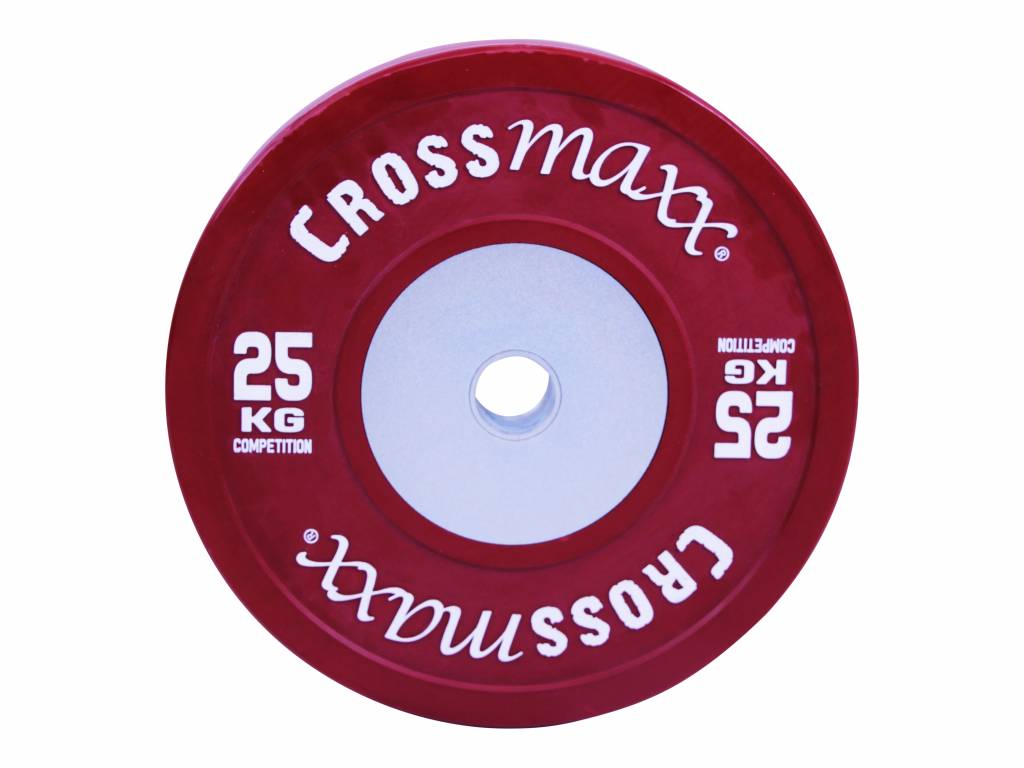 Crossmaxx Competition Bumper Plate 25 kg Red - Brugt thumbnail