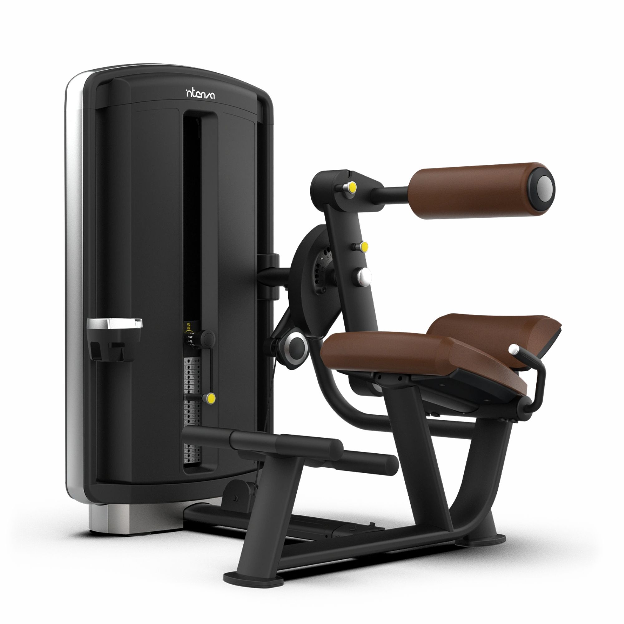 Intenza Dezign Dual Abdominal / Back Extension maskine til effektiv core-træning i fitnesscenter