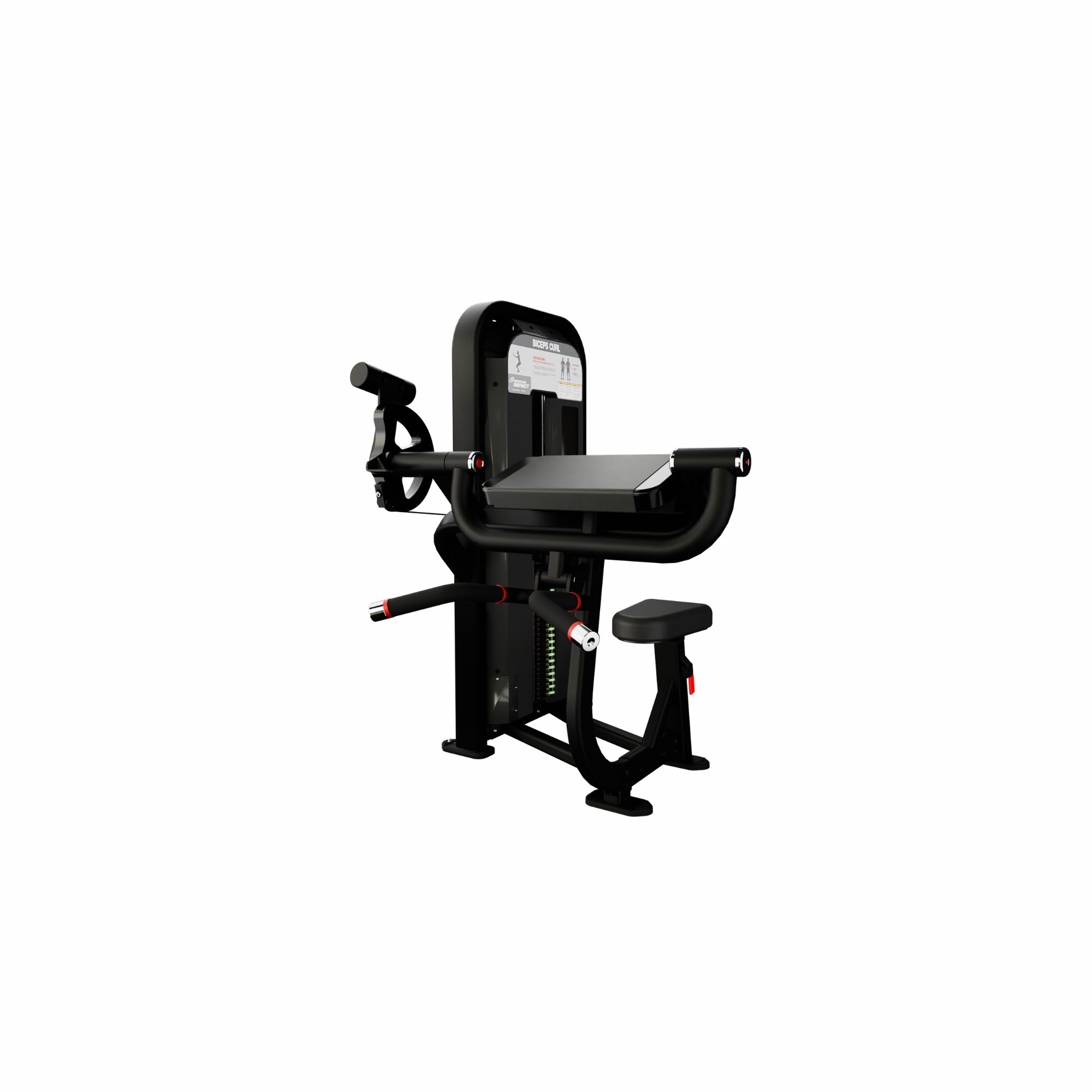 Nautilus Impact Biceps Curl bicepsmaskine 90 kg vægtmagasin Nautilus Impact Biceps Curl bicepsmaskine 90 kg vægtmagasin