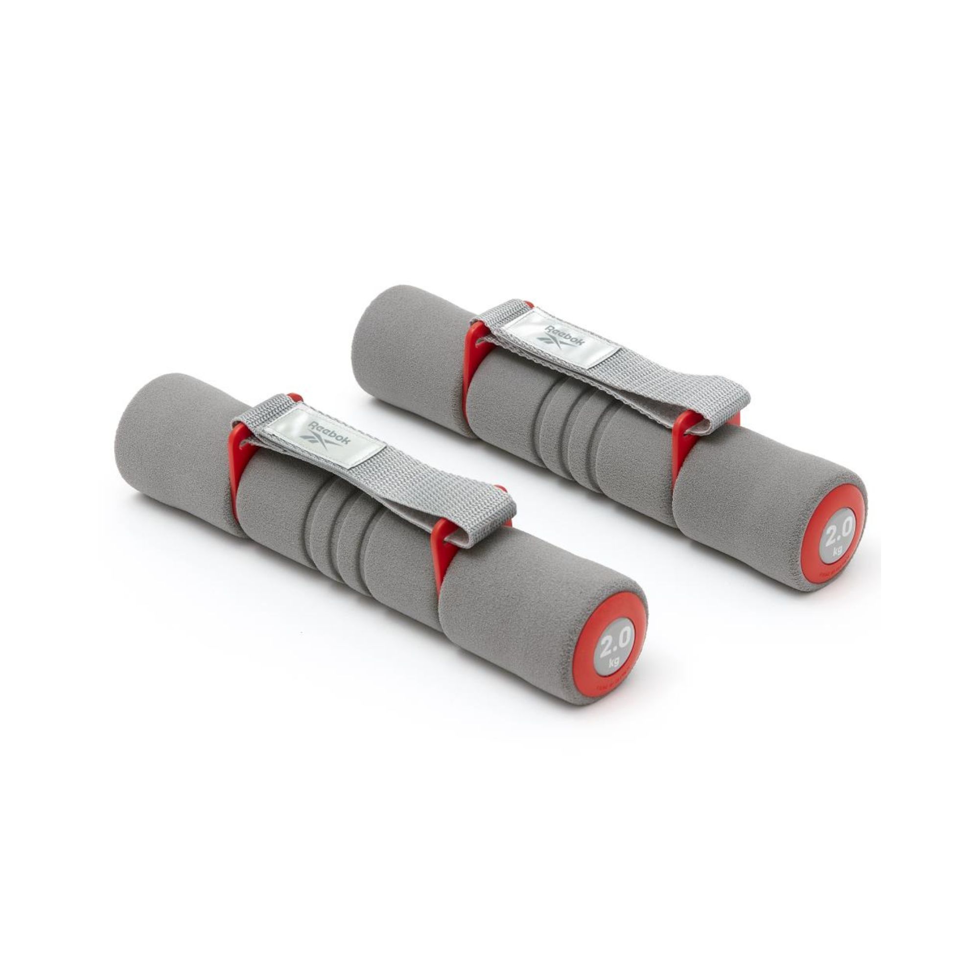 Reebok Softgrip Dumbbells – 2.0Kg Red ogamp; Grey