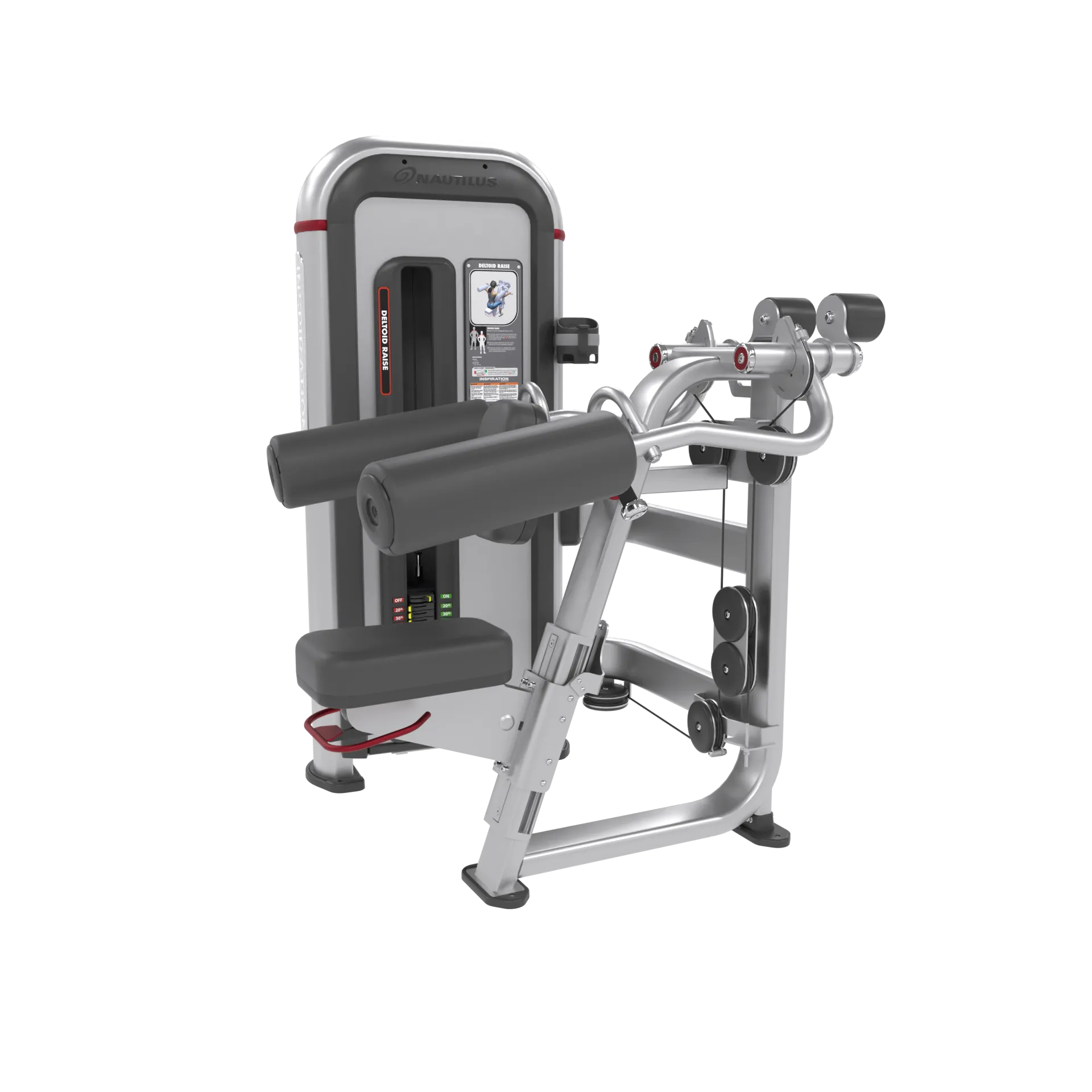 Brug Nautilus Inspiration Deltoid Raise Sølv til en forbedret oplevelse
