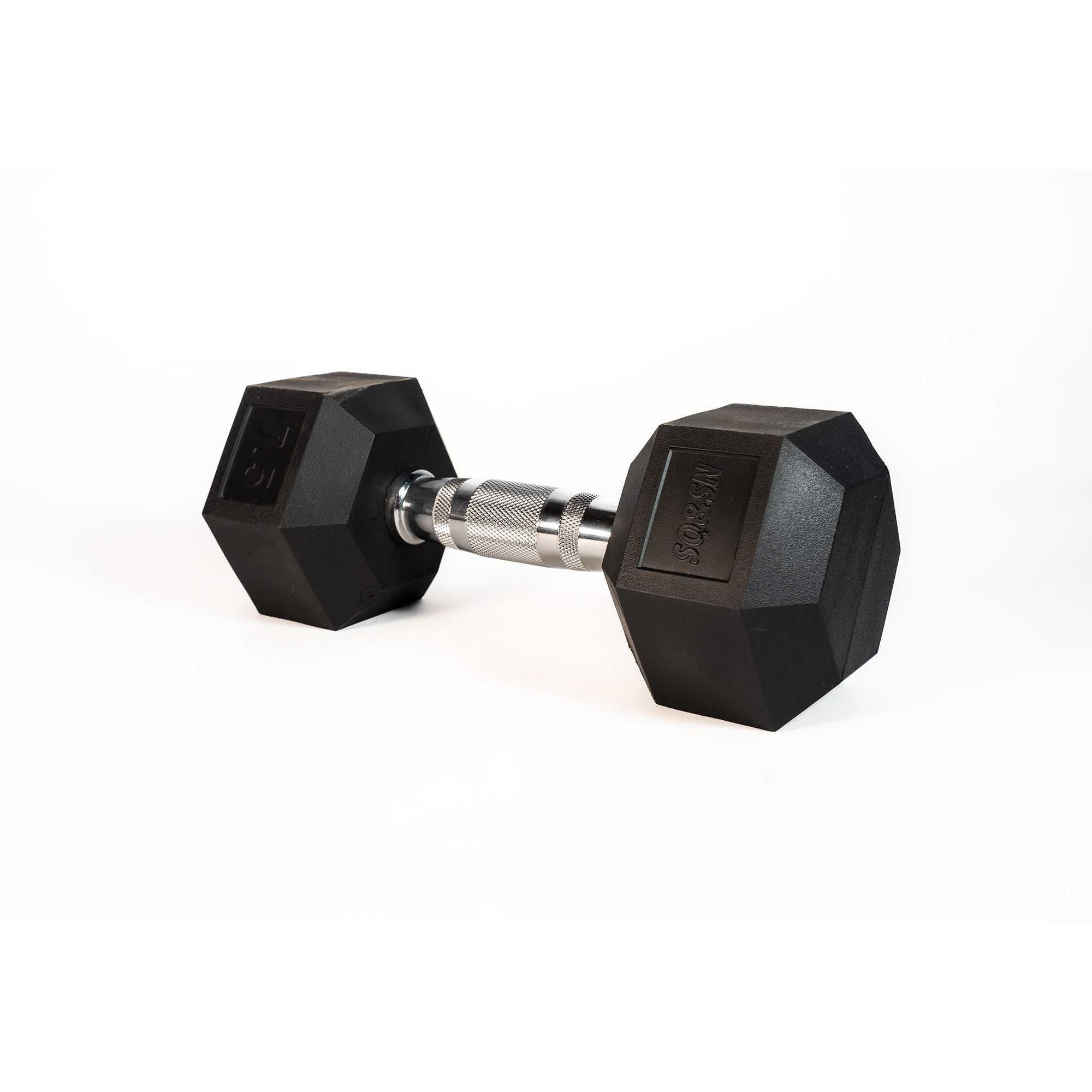 Brug SQ&SN Hexagon Håndvægt (7,5 kg) med forkromet greb. Udstyr til crossfit træning, styrketræning og funktionel træning til en forbedret oplevelse
