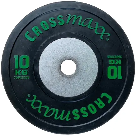 Brug Crossmaxx Competition Bumper Plate 10 kg Black til en forbedret oplevelse