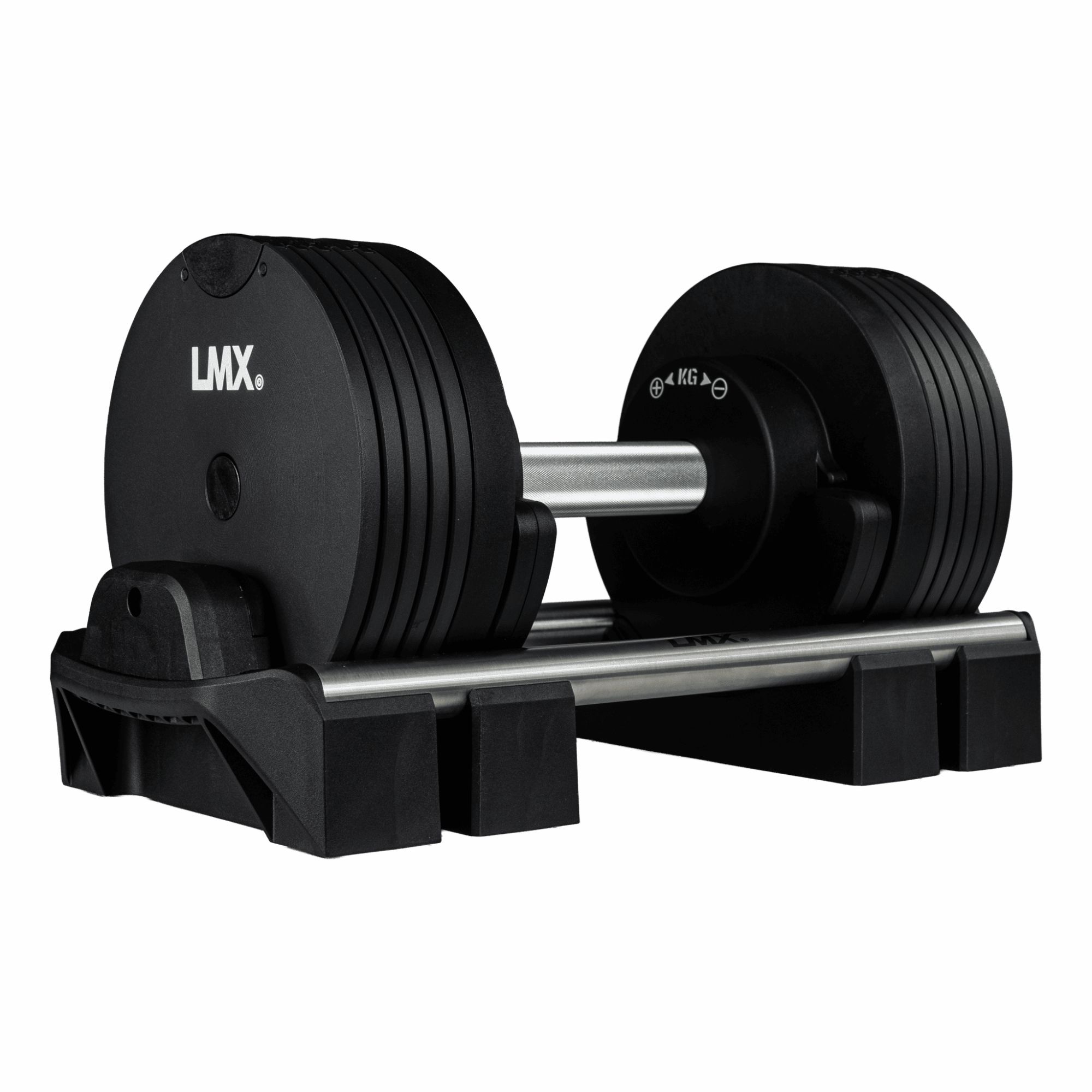 LMX. Adjustable dumbbell justerbar håndvægt 2-24/32/40 kg inkl. holder til home gym og fitnesscenter LMX. Adjustable dumbbell justerbar håndvægt 2-24/32/40 kg inkl. holder til home gym og fitnesscenter