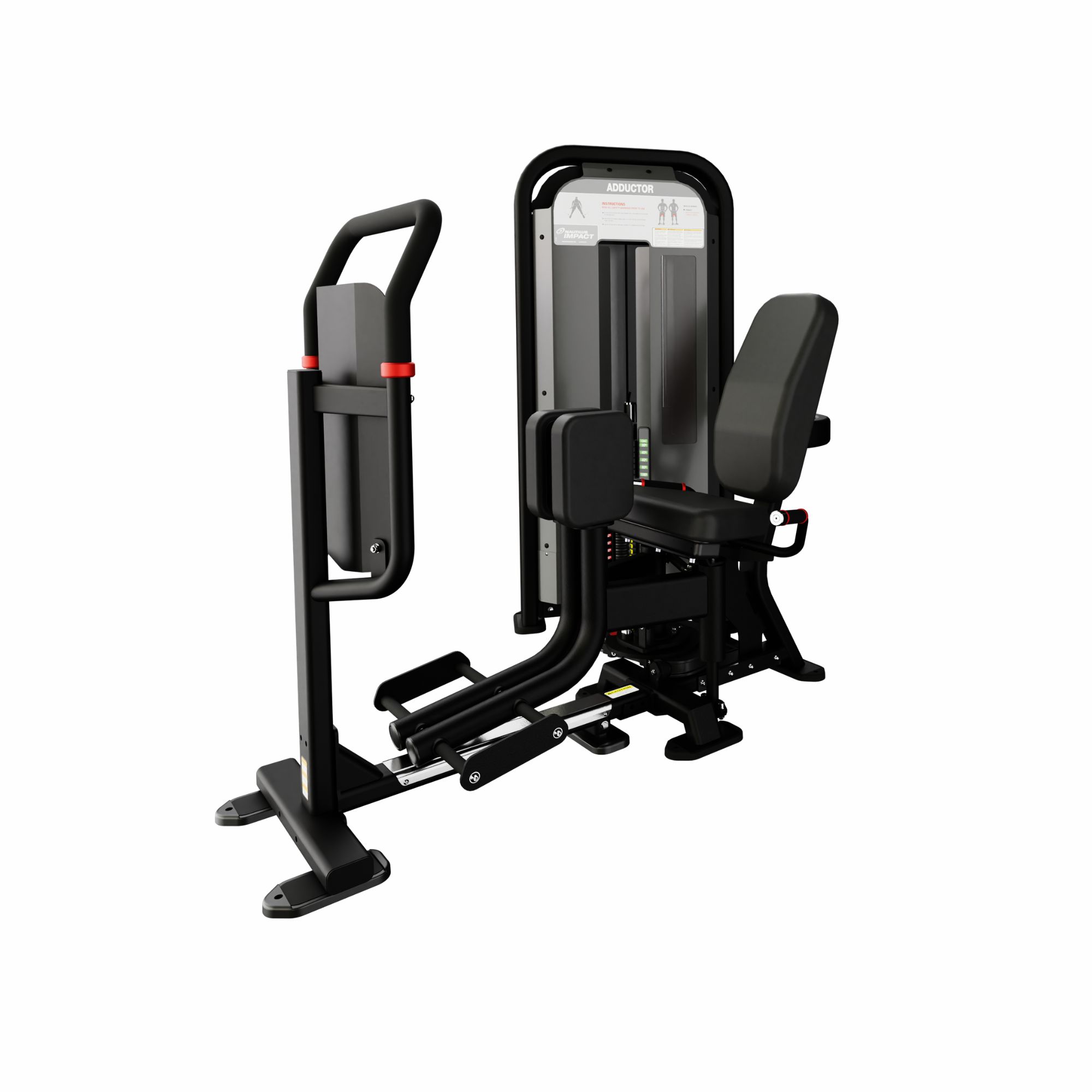 Nautilus Impact Adductor inderlårsmaskine 90 kg vægtmagasin, sort, 147x122x152 cm Nautilus Impact Adductor inderlårsmaskine 90 kg vægtmagasin, sort, 147x122x152 cm