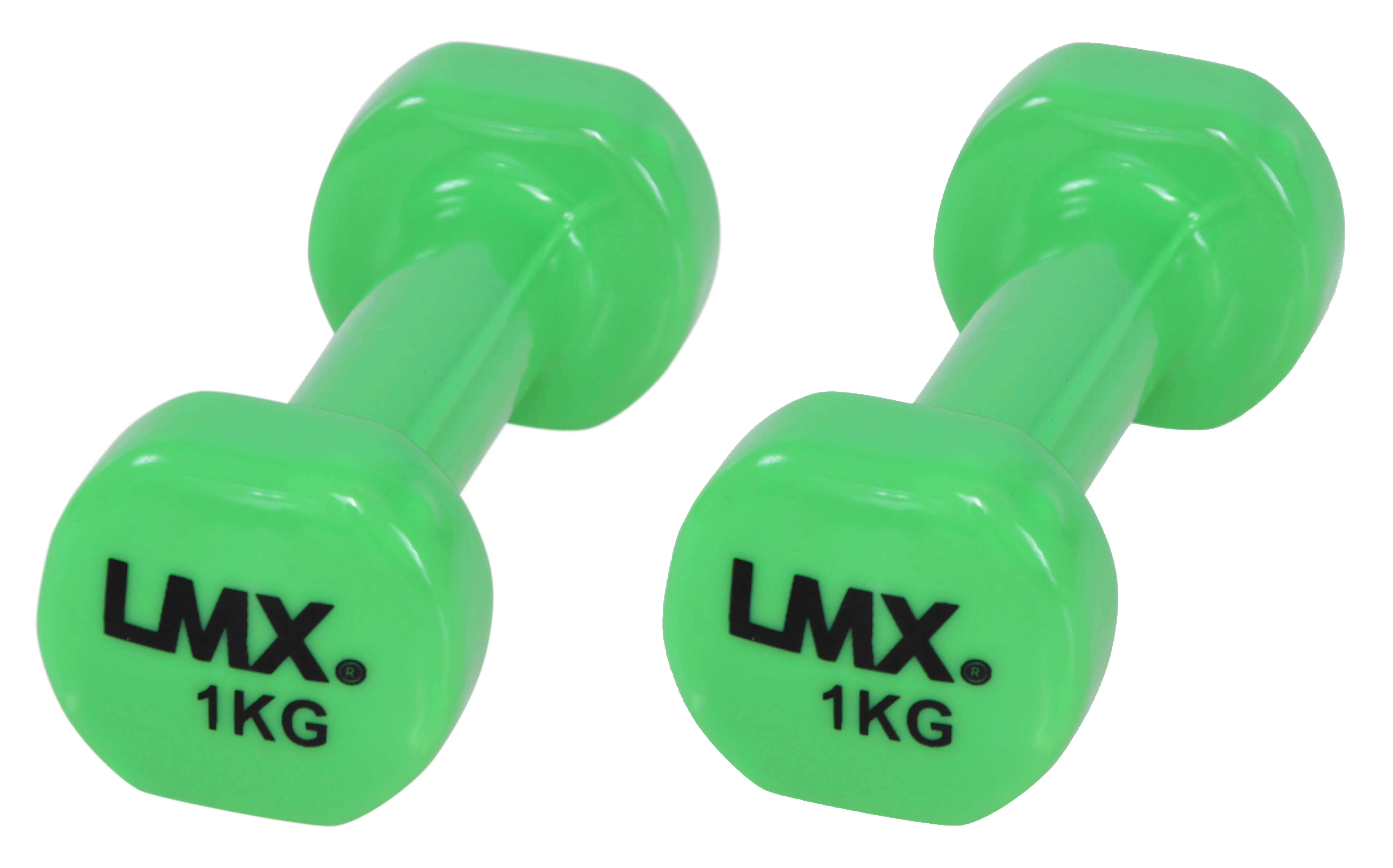 LMX. Vinyl Håndvægtsæt 1 kg Green LMX. Vinyl Håndvægtsæt 1 kg Green