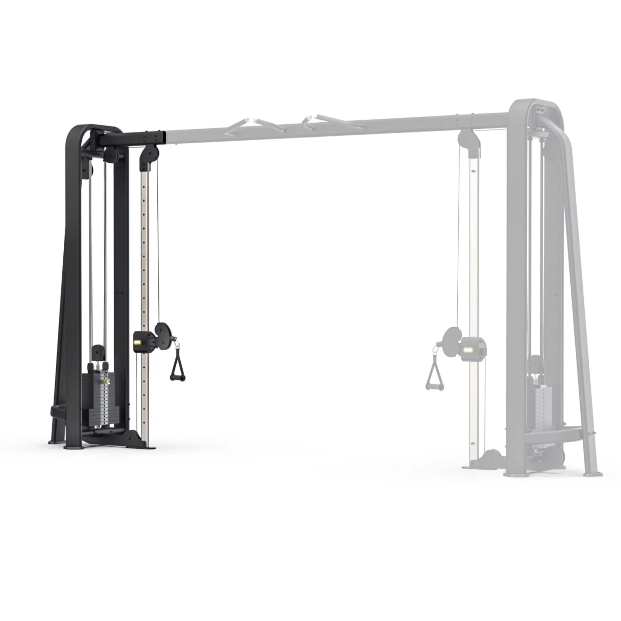 Intenza CMS Adjustable Pulley Station Matblack justerbar kabelstation med 81 kg vægtmagasin Intenza CMS Adjustable Pulley Station Matblack justerbar kabelstation med 81 kg vægtmagasin