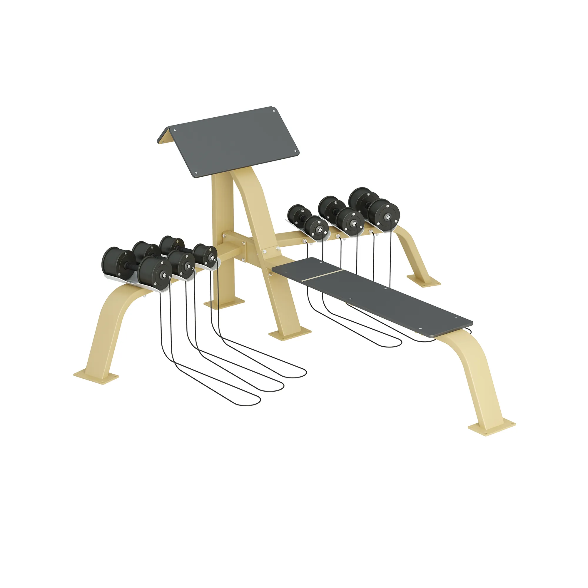 Brug Inter Atletika Scott Bench/Bench Press With Dumbells Galvanized til en forbedret oplevelse