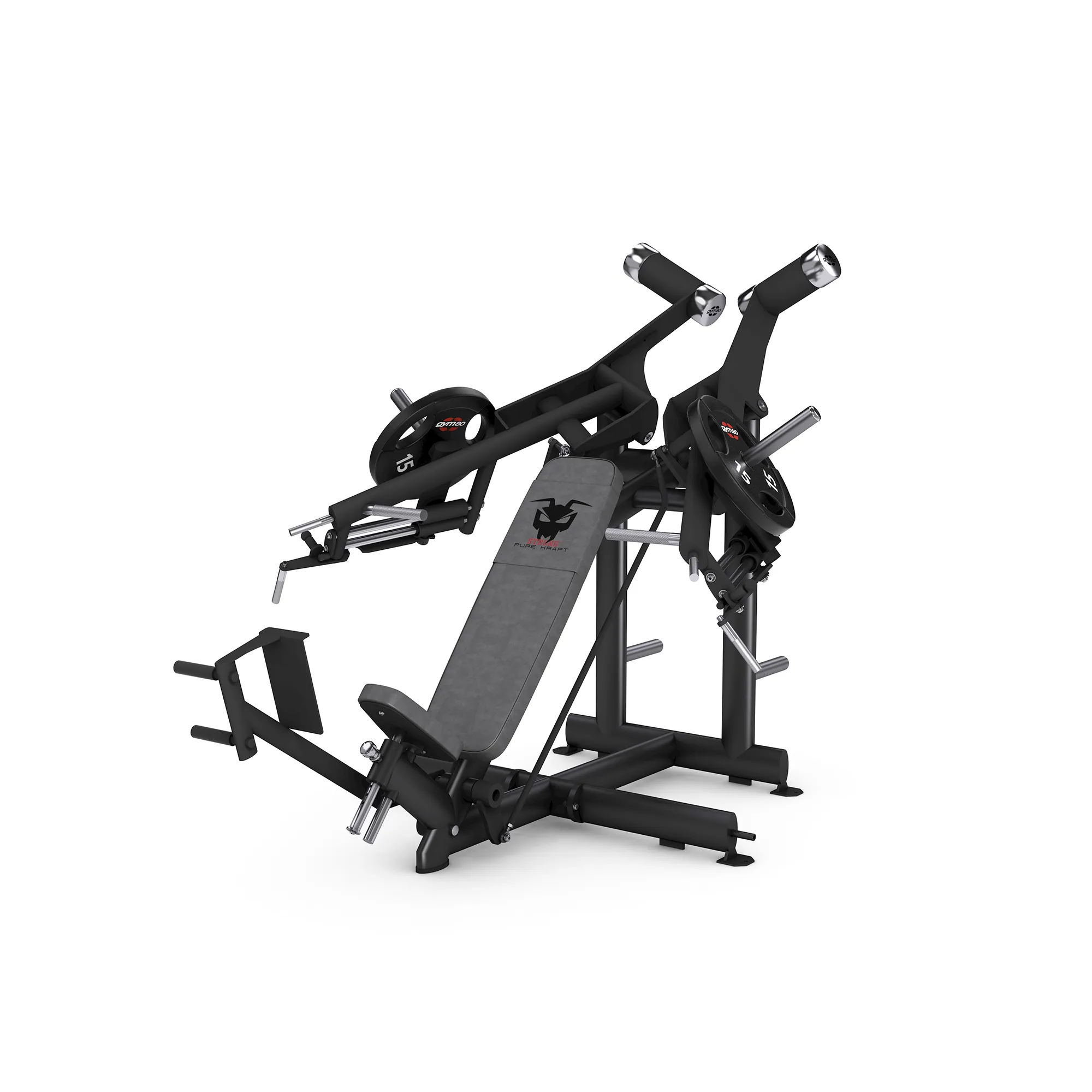 Brug gym80 Pure Kraft Strong Dual Incline Chest Press til en forbedret oplevelse