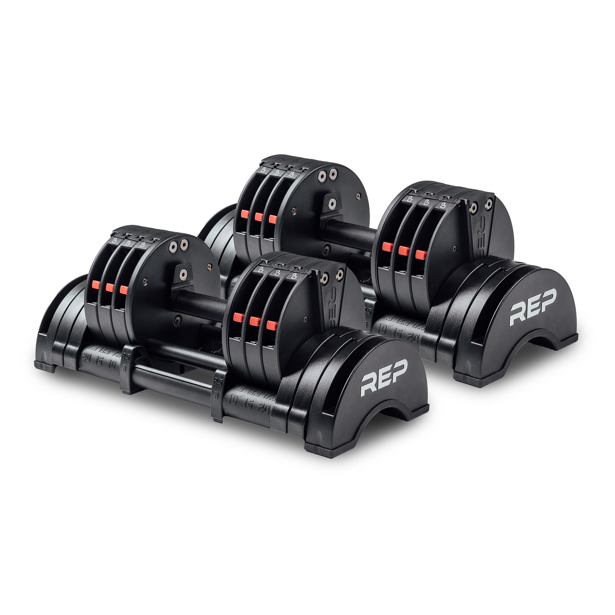 REP Fitness QuickDraw Adjustable Dumbbell - 20 kg (Sett)