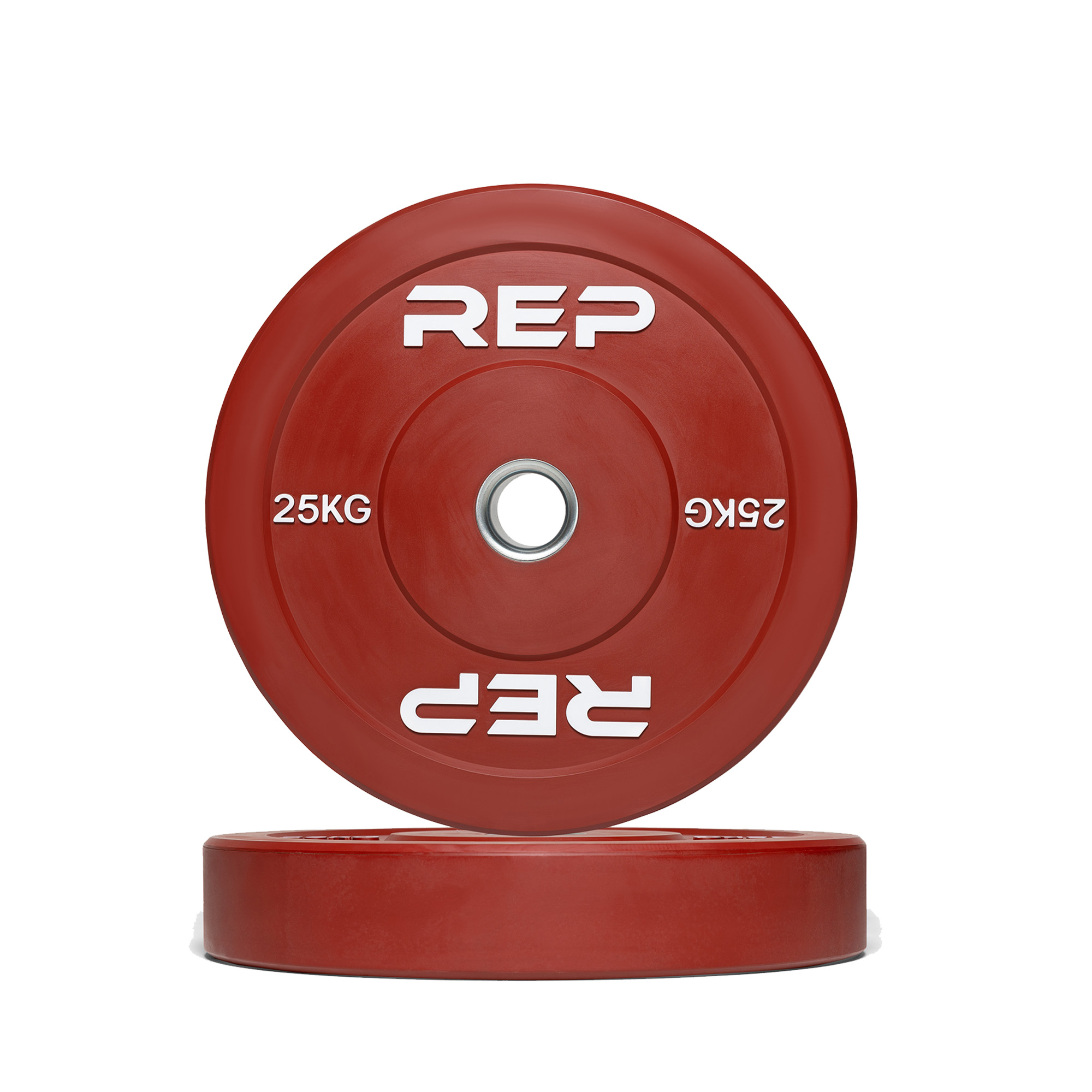 REP Fitness Bumper Plate 25 kg - Rød