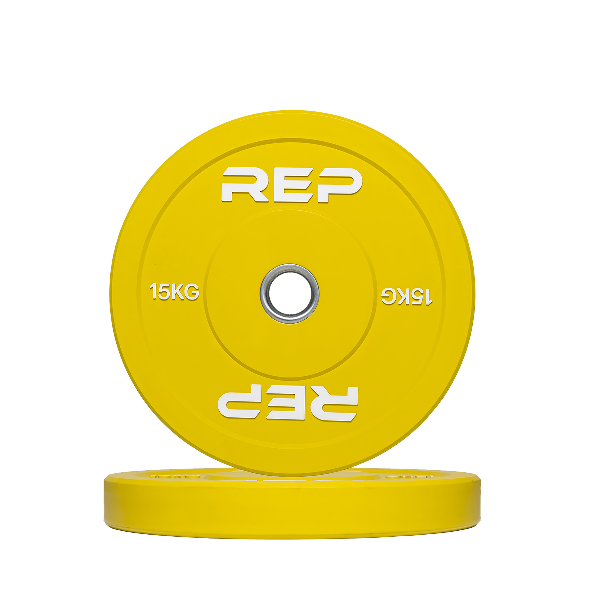 REP Fitness Bumper Plate 15 kg - Gul