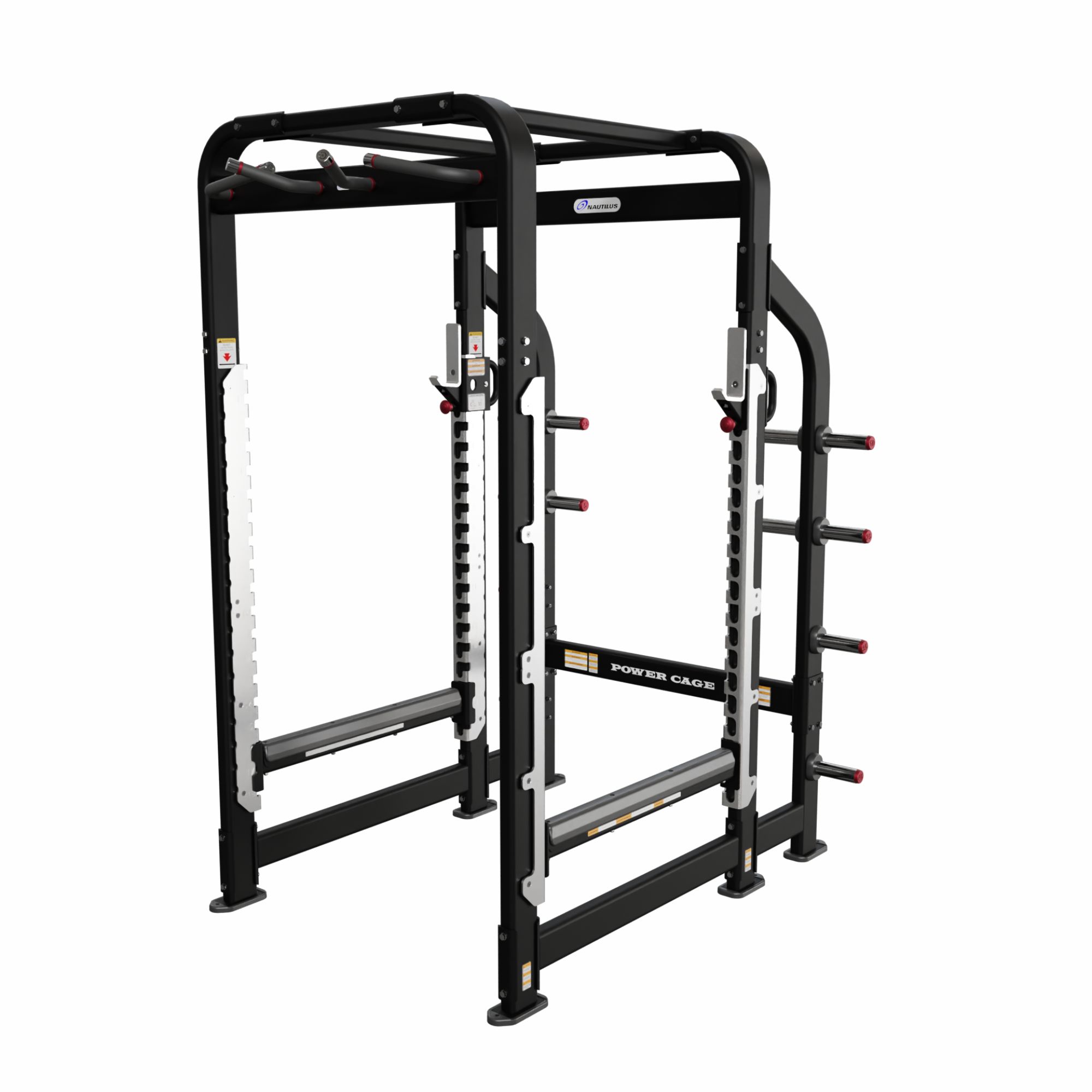Nautilus Inspiration Power Cage power rack med vægtopbevaring og multigreb pull up, sort, 160 x 174 x 239 cm Nautilus Inspiration Power Cage power rack med vægtopbevaring og multigreb pull up, sort, 160 x 174 x 239 cm