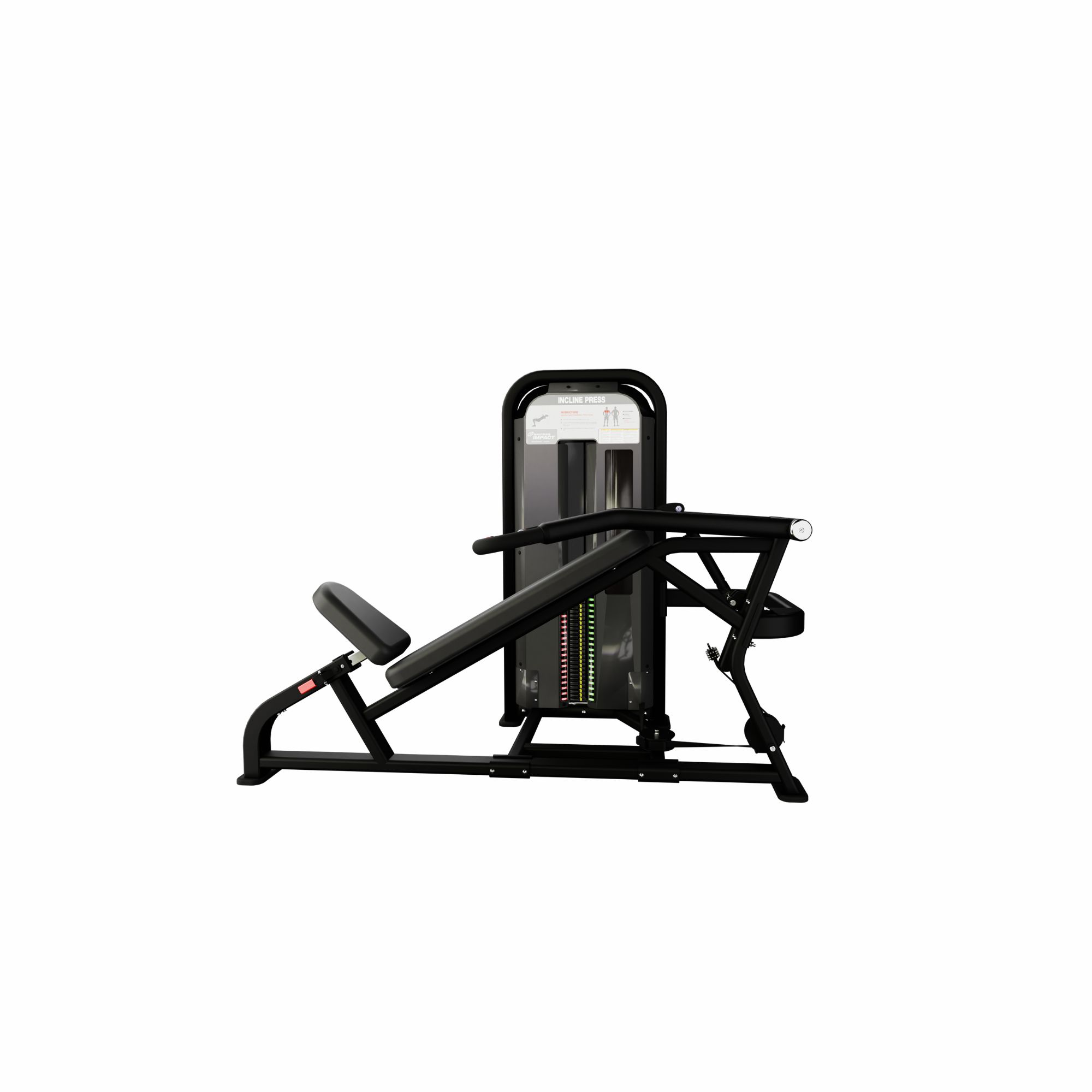 Nautilus Impact Incline Press Sort brystpres maskine 130 kg vægtmagasin 191x130x152 cm Nautilus Impact Incline Press Sort brystpres maskine 130 kg vægtmagasin 191x130x152 cm