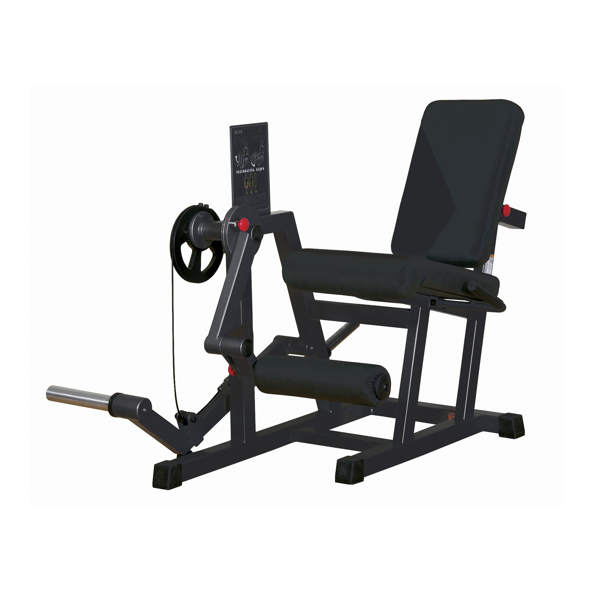 Inter Atletika Leg Extension Black benstrækningsmaskine sort 50 mm 150 kg Inter Atletika Leg Extension Black benstrækningsmaskine sort 50 mm 150 kg