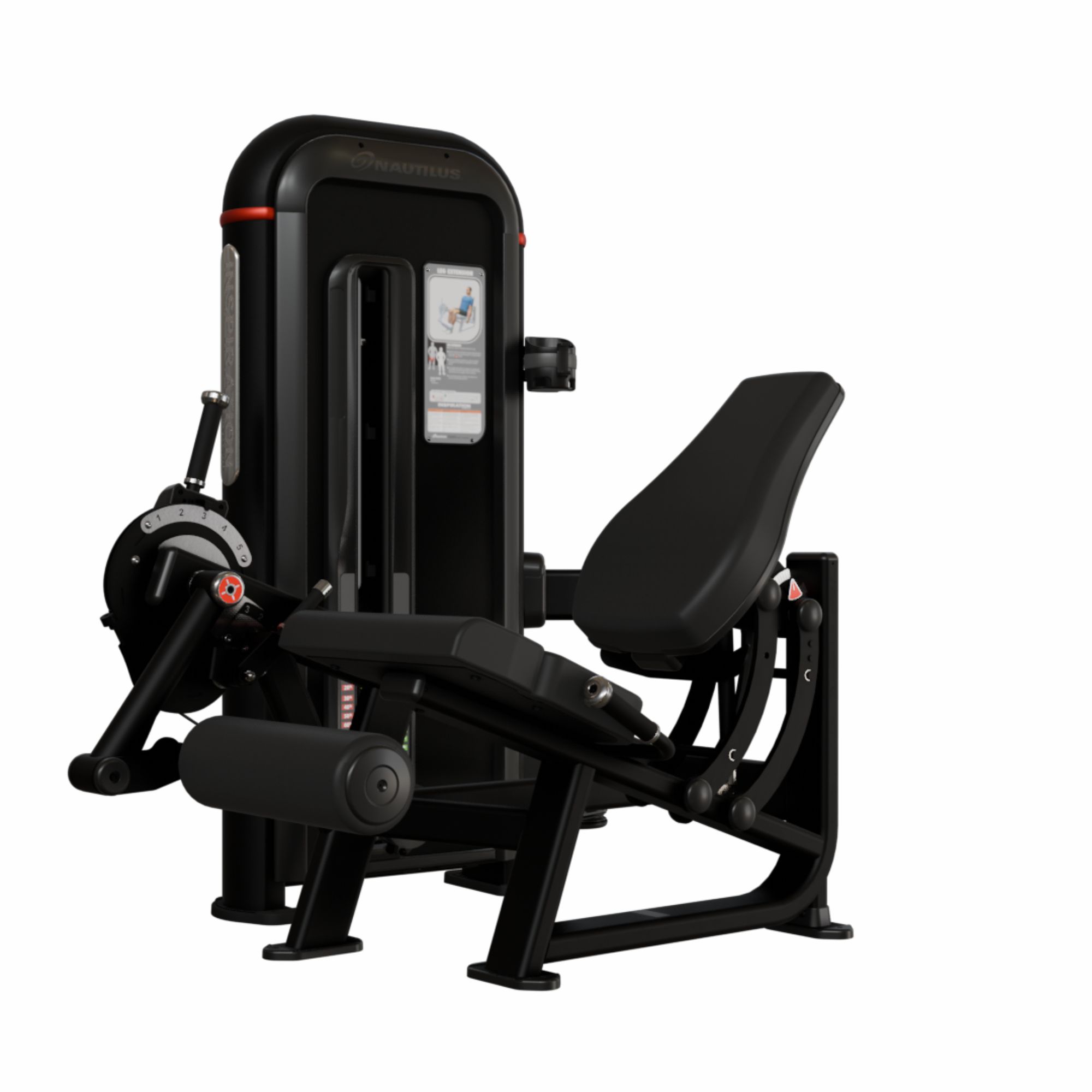 Nautilus Inspiration Leg Extension forlårsmaskine sort 109 kg vægtmagasin Nautilus Inspiration Leg Extension forlårsmaskine sort 109 kg vægtmagasin