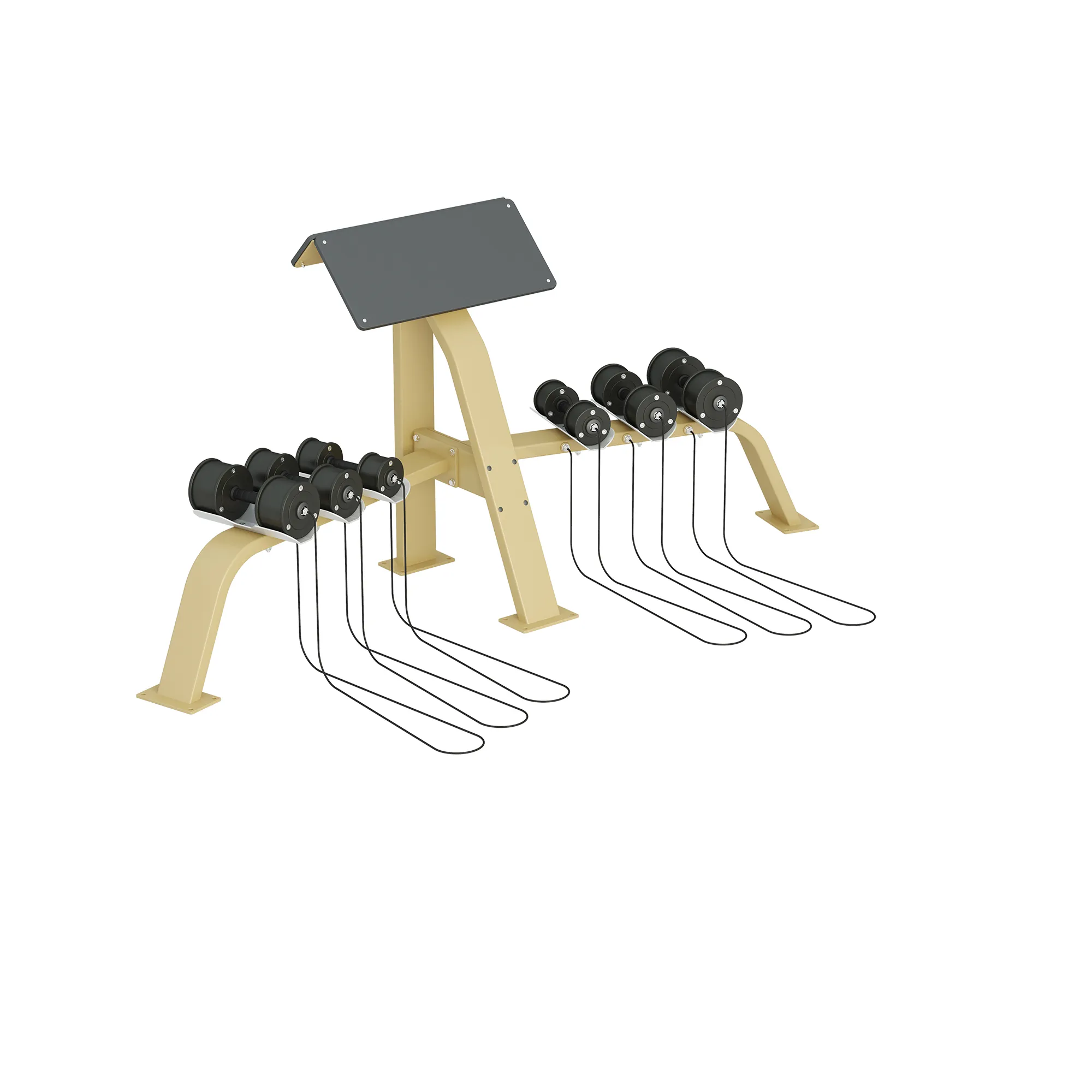 Brug Inter Atletika Scott Bench With Dumbells Galvanized til en forbedret oplevelse