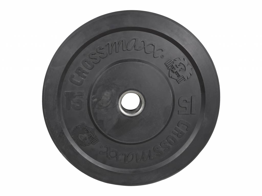 Crossmaxx Bumper Plate 15 kg Sort Crossmaxx Bumper Plate 15 kg Sort