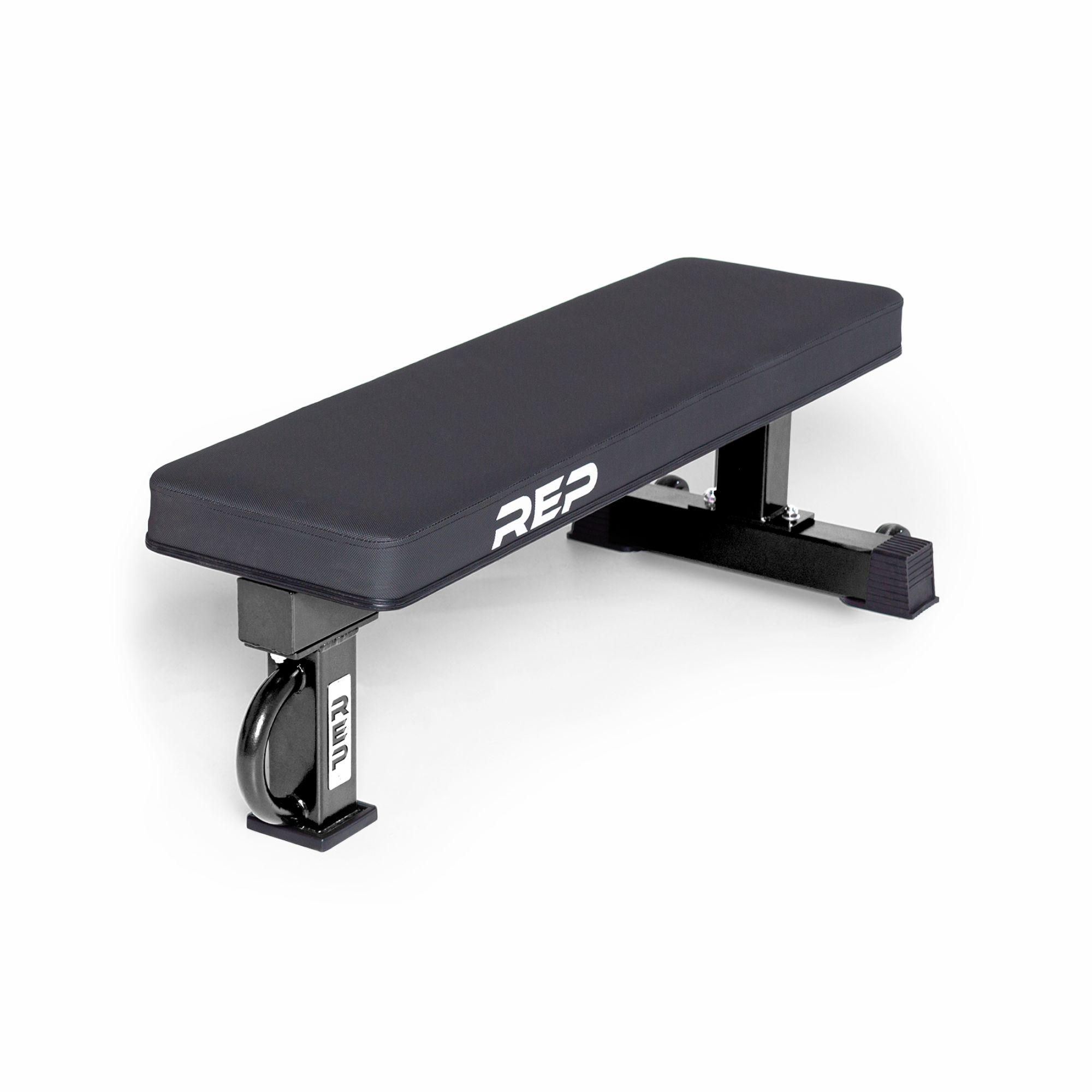 REP Fitness FB-5000 Flat Bench, Wide Pad - Metallic Black