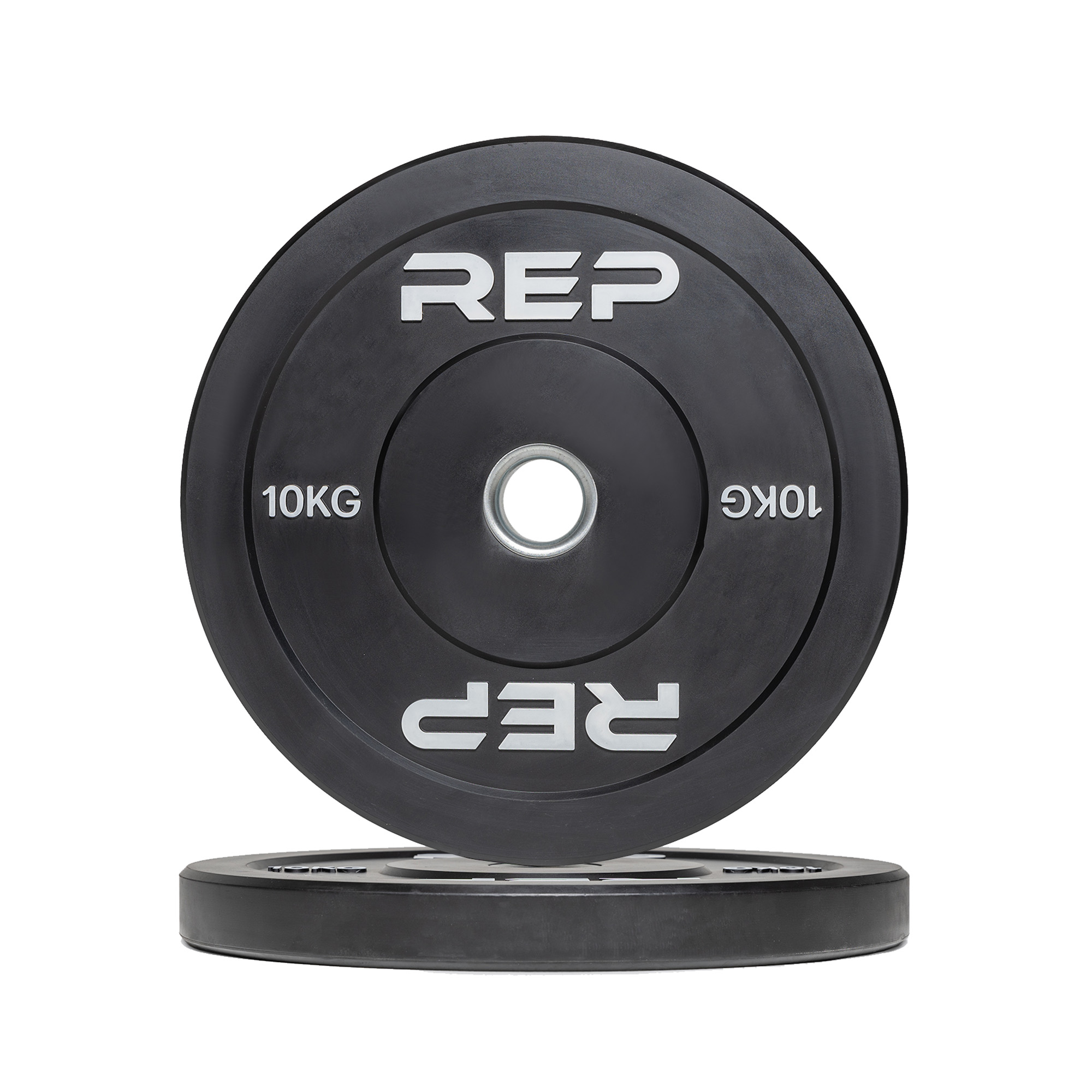REP Fitness Bumper Plate, 10 kg - Svart