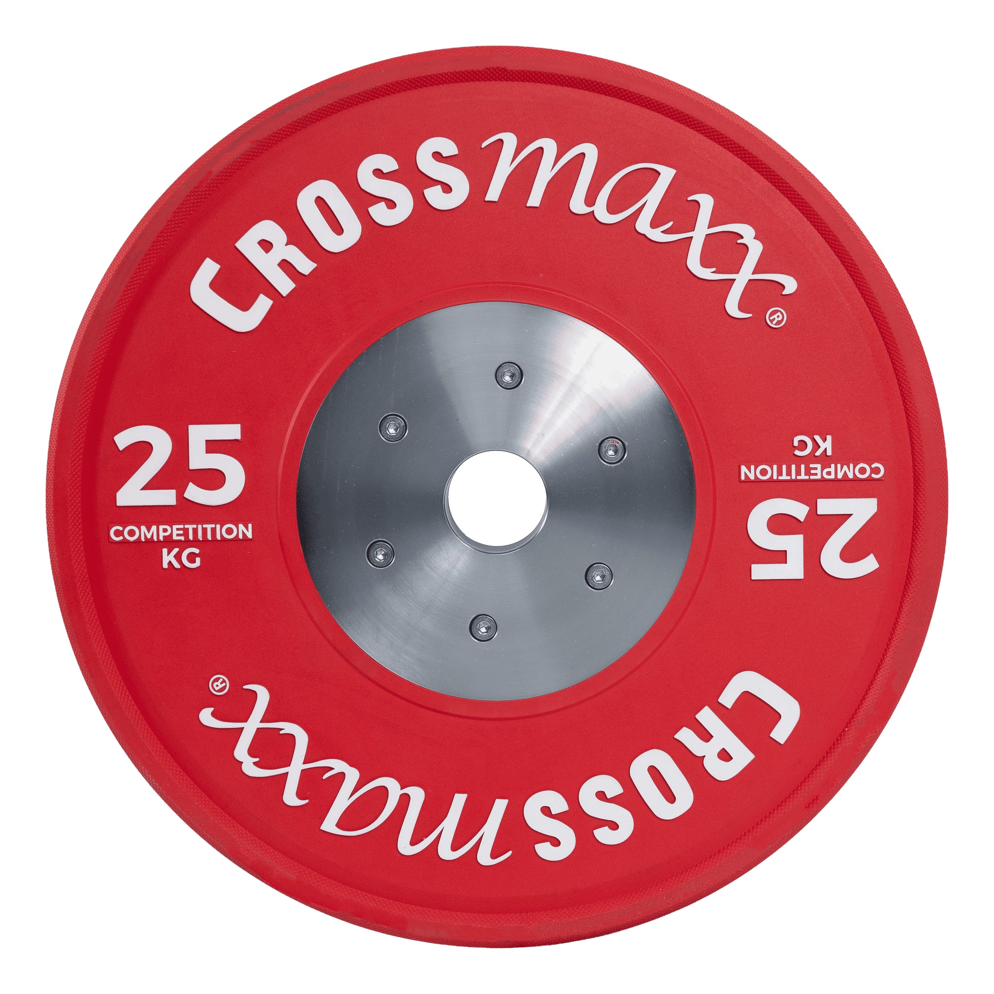 Crossmaxx NEO Comp. Bumper Plate 25 kg rød vægtskive til vægtløftning og styrketræning