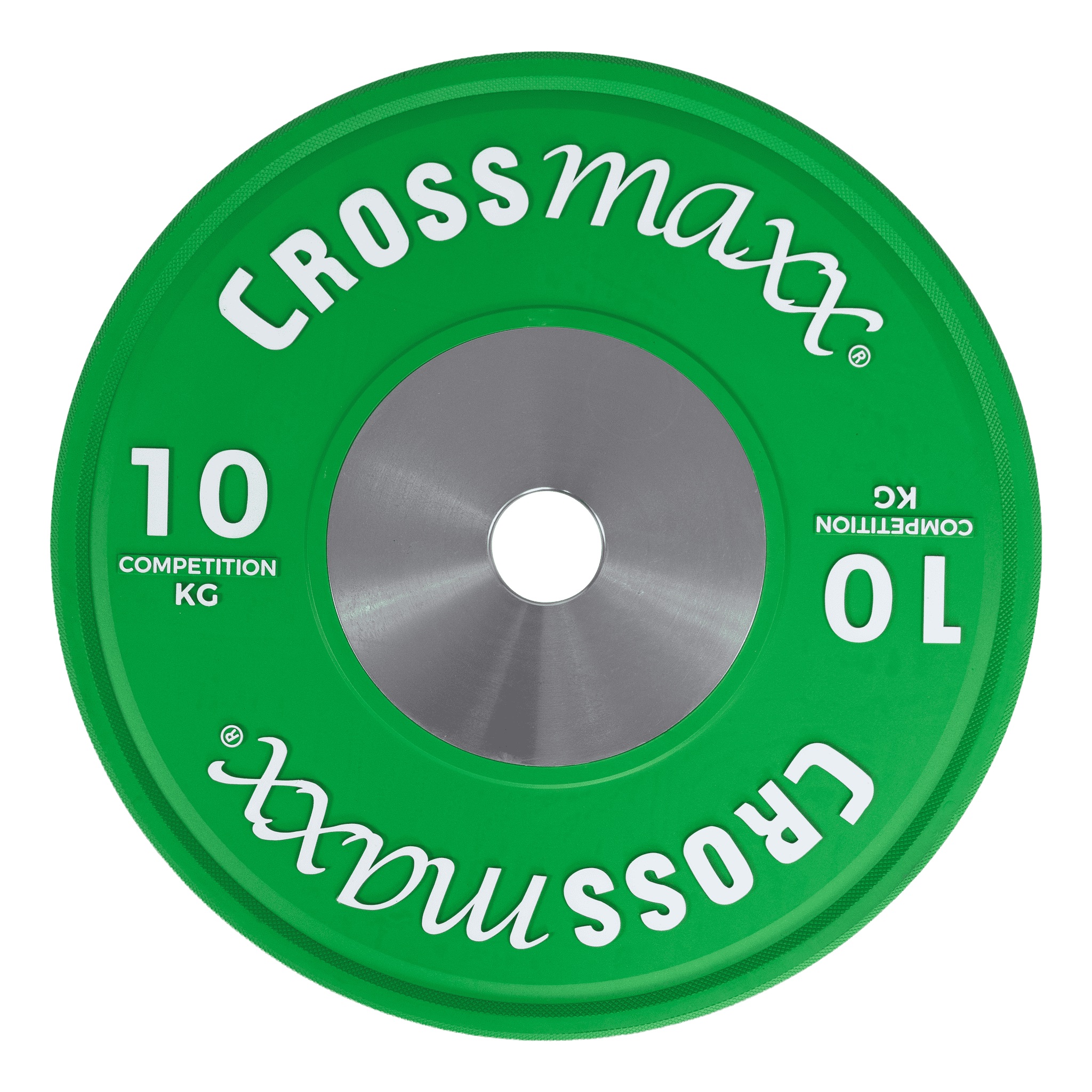 Crossmaxx NEO Comp. Bumper Plate 10 kg grøn vægtskive til vægtløftning og styrketræning Crossmaxx NEO Comp. Bumper Plate 10 kg grøn vægtskive til vægtløftning og styrketræning