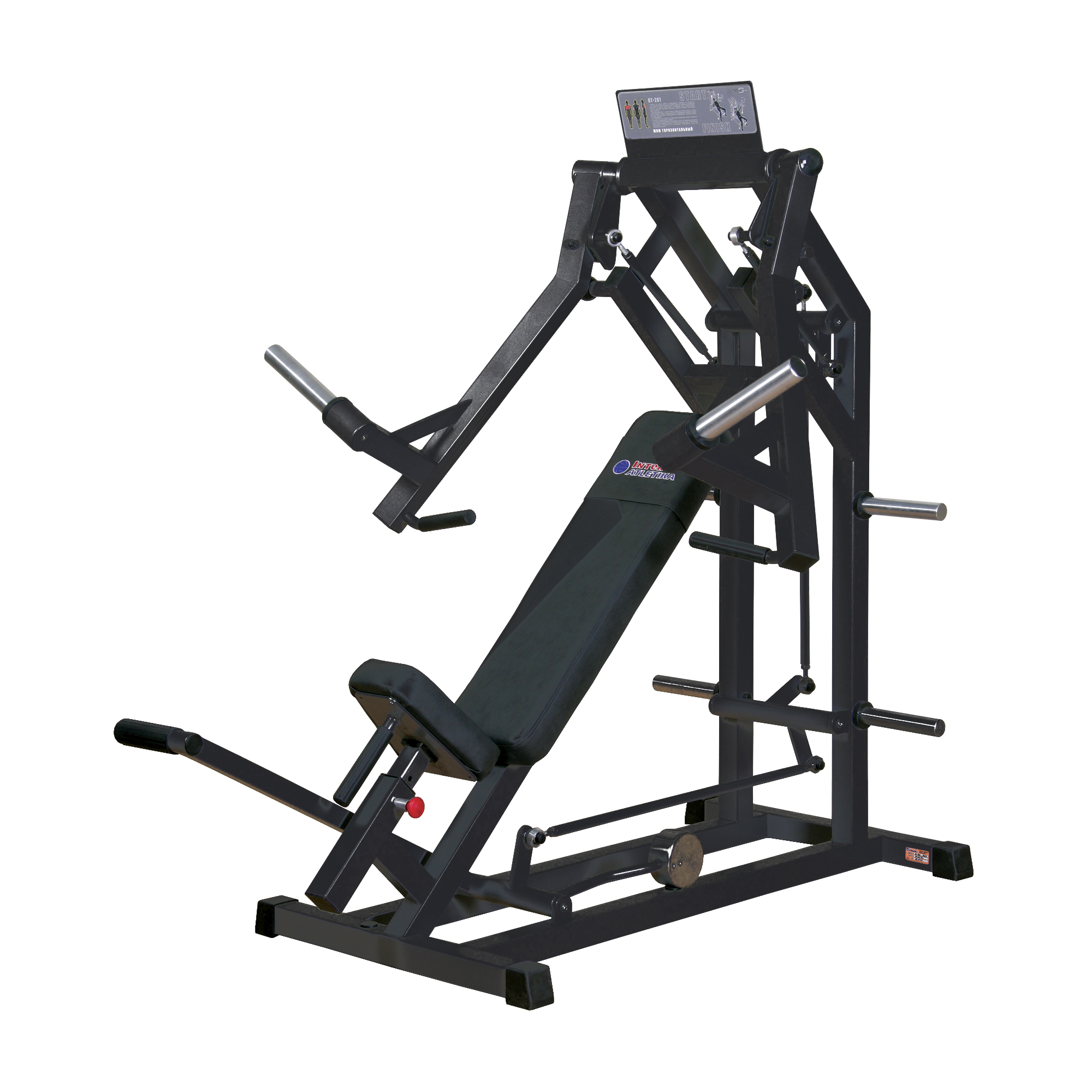 Inter Atletika Supine Press Black brystpresmaskine 350 kg max belastning sort Inter Atletika Supine Press Black brystpresmaskine 350 kg max belastning sort