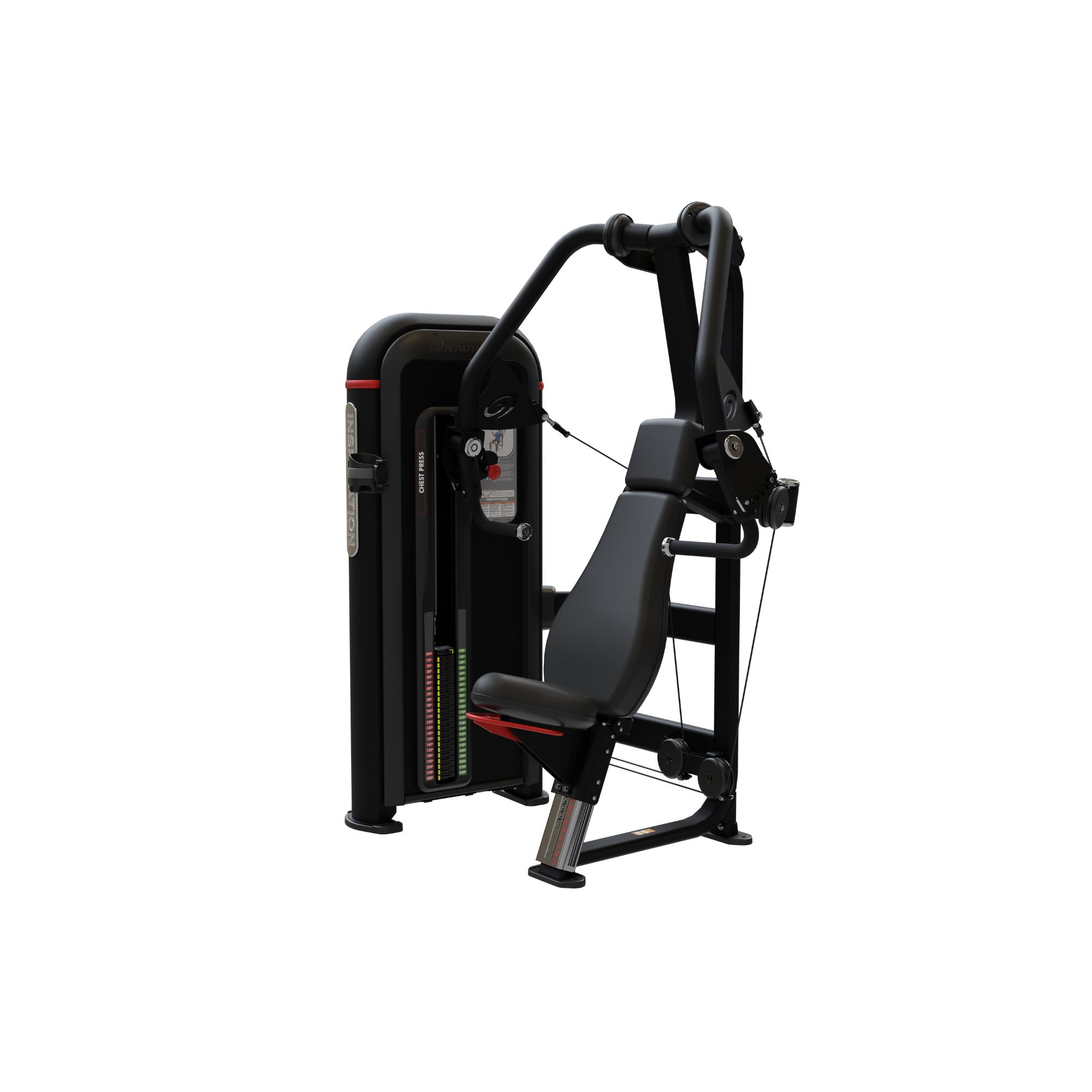 Nautilus Inspiration Chest Press brystmaskine 109 kg vægtmagasin sort Nautilus Inspiration Chest Press brystmaskine 109 kg vægtmagasin sort
