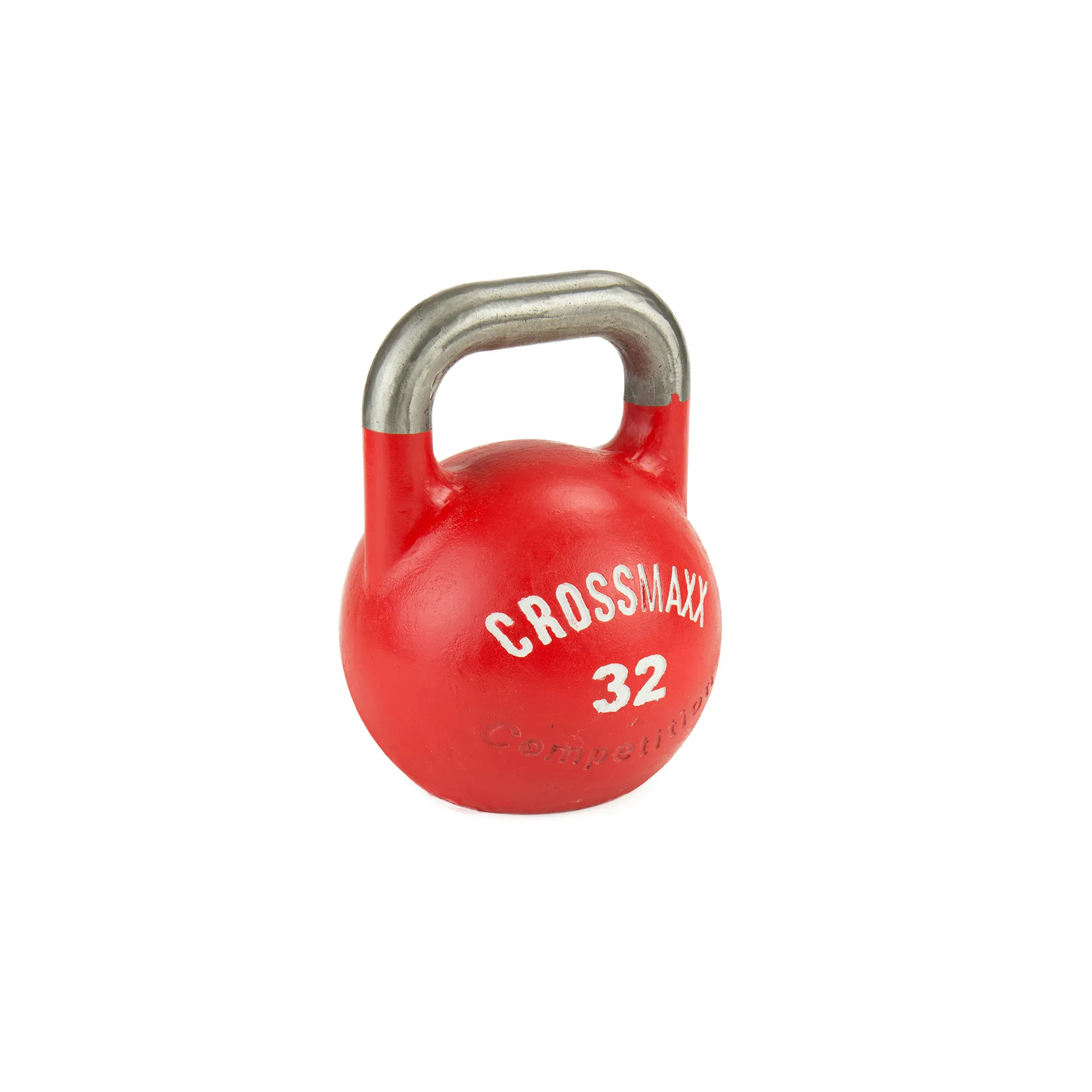 Brug Crossmaxx Competition Kettlebell, 32 kg. Fremstillet i støbejern - yderst holdbar. Brug til funktionel træning, som crossfit udstyr og derhjemme til en forbedret oplevelse