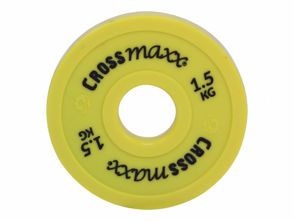 Brug Crossmaxx ELITE Fractional Vægtskive 1,5 kg Yellow til en forbedret oplevelse