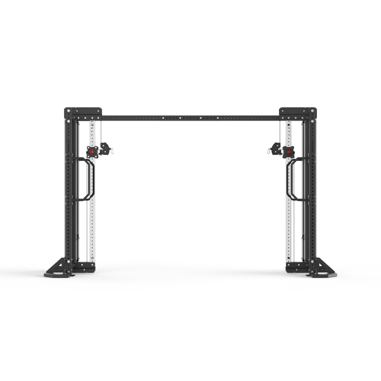 Crossmaxx Cable Cross kabelmaskine med to vægtstakke og pull-up bar til funktionel styrketræning i fitnesscenter og performance gym Crossmaxx Cable Cross kabelmaskine med to vægtstakke og pull-up bar til funktionel styrketræning i fitnesscenter og performance gym