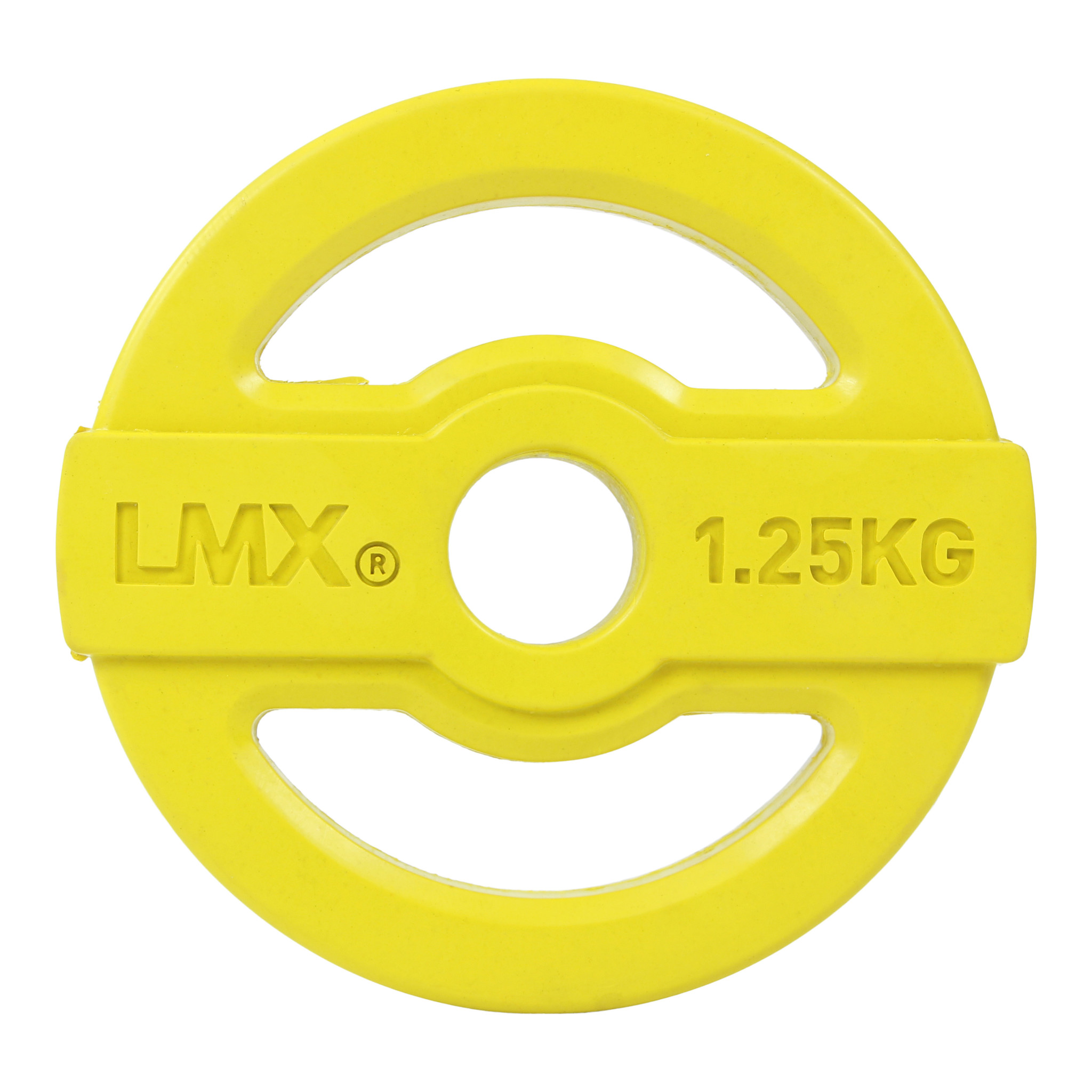 LMX. Studio Bodypump Vægtskive 1,25 kg Gul - Brugt thumbnail