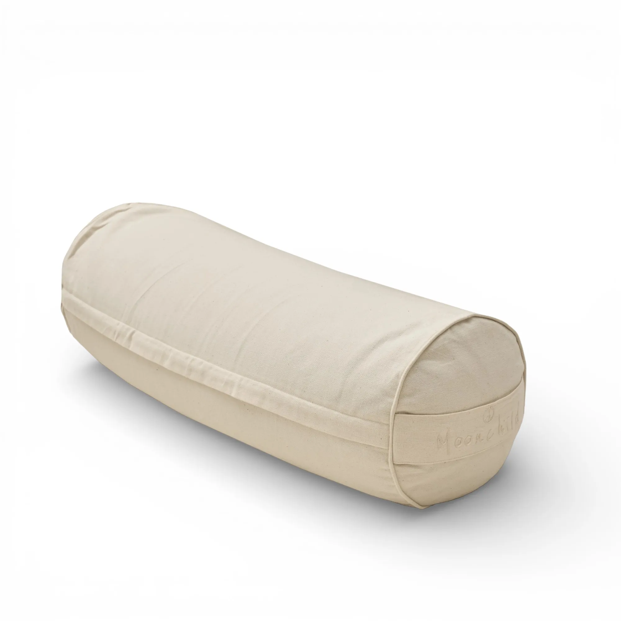Moonchild Yoga Bolster 63x23 cm natur økologisk bomuld med boghvedeskaller Moonchild Yoga Bolster 63x23 cm natur økologisk bomuld med boghvedeskaller